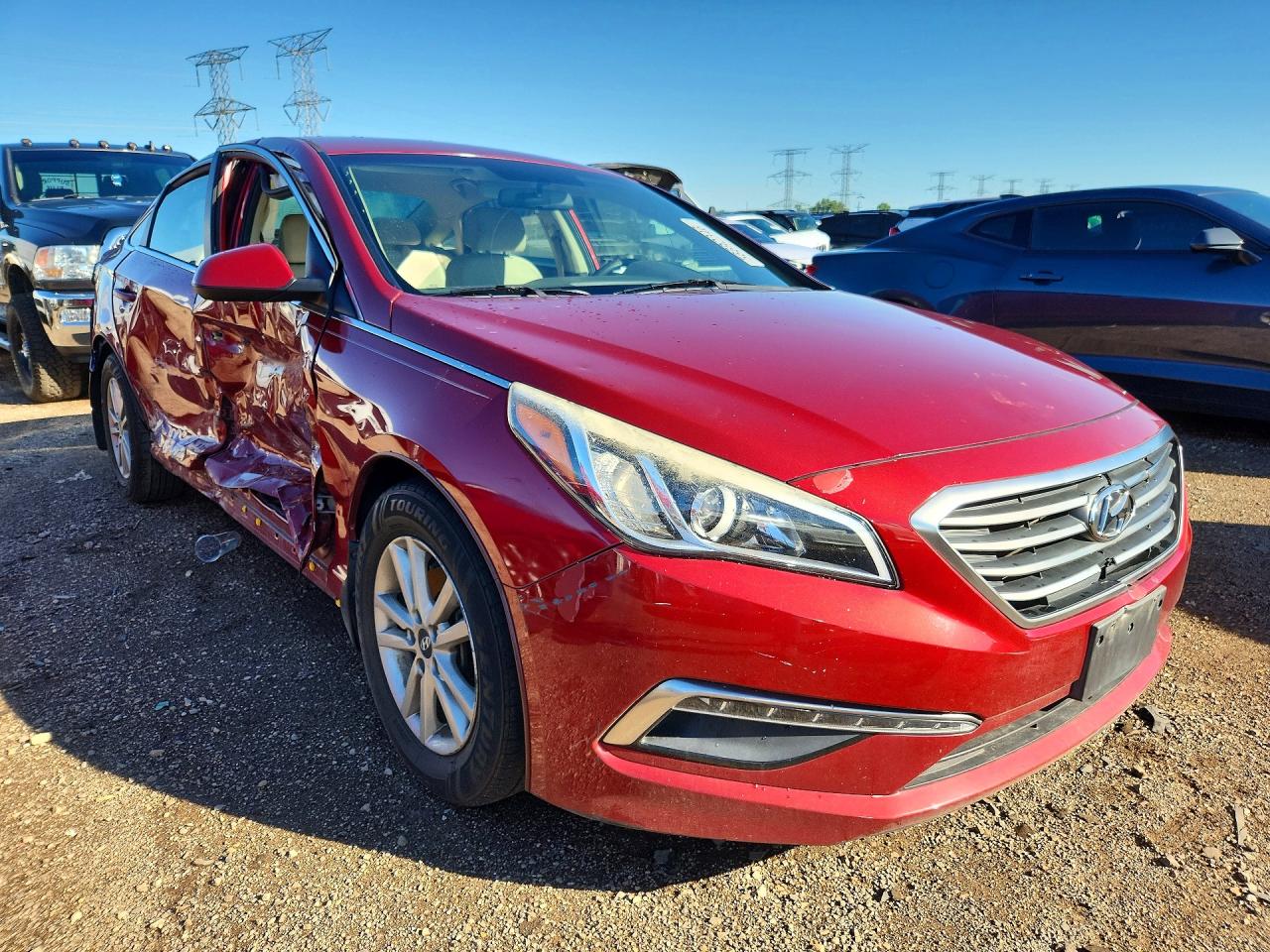 2015 Hyundai Sonata Se Red vin: 5NPE24AF8FH076426