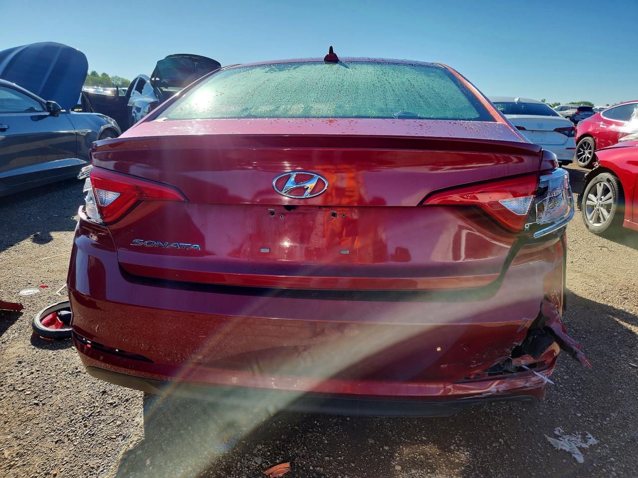 2015 Hyundai Sonata Se Red vin: 5NPE24AF8FH076426