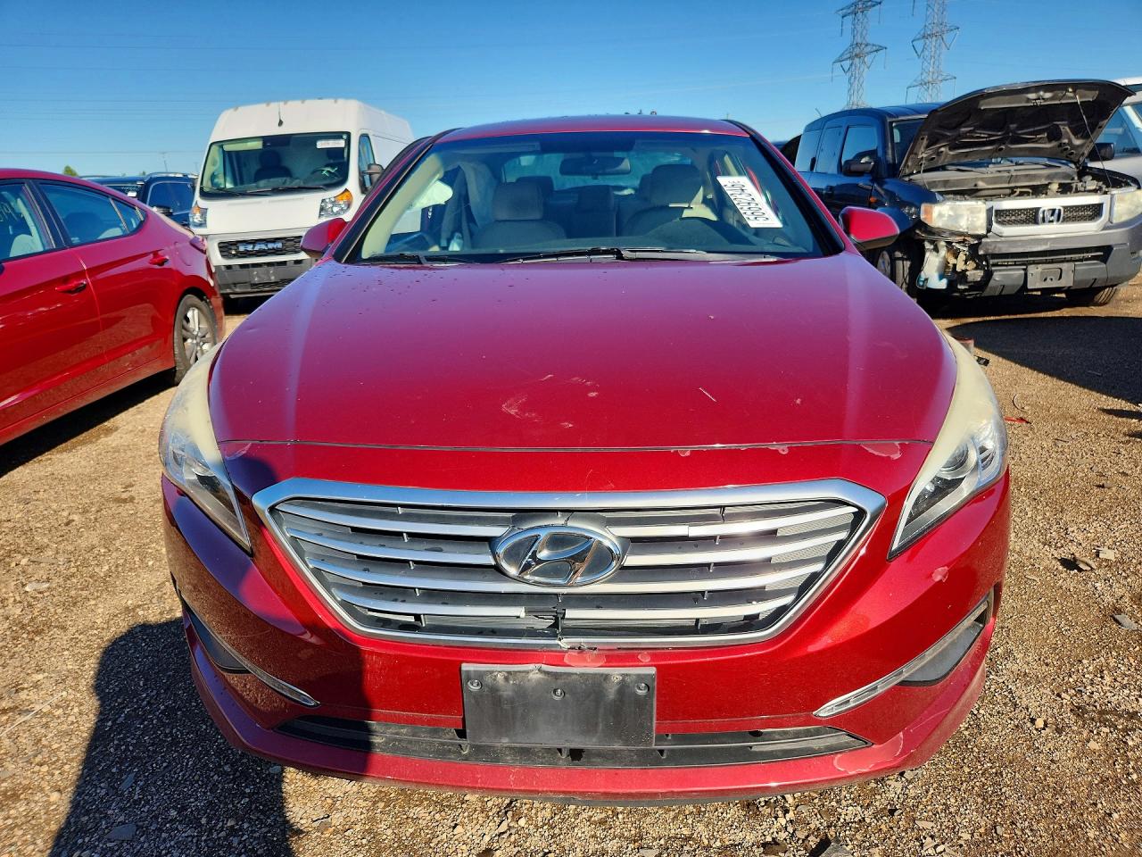 2015 Hyundai Sonata Se Red vin: 5NPE24AF8FH076426