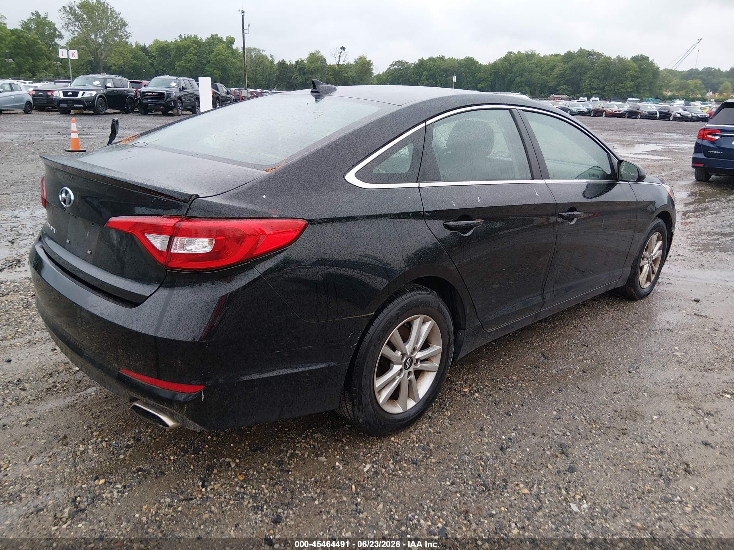 2015 Hyundai Sonata Se Black vin: 5NPE24AF8FH082890