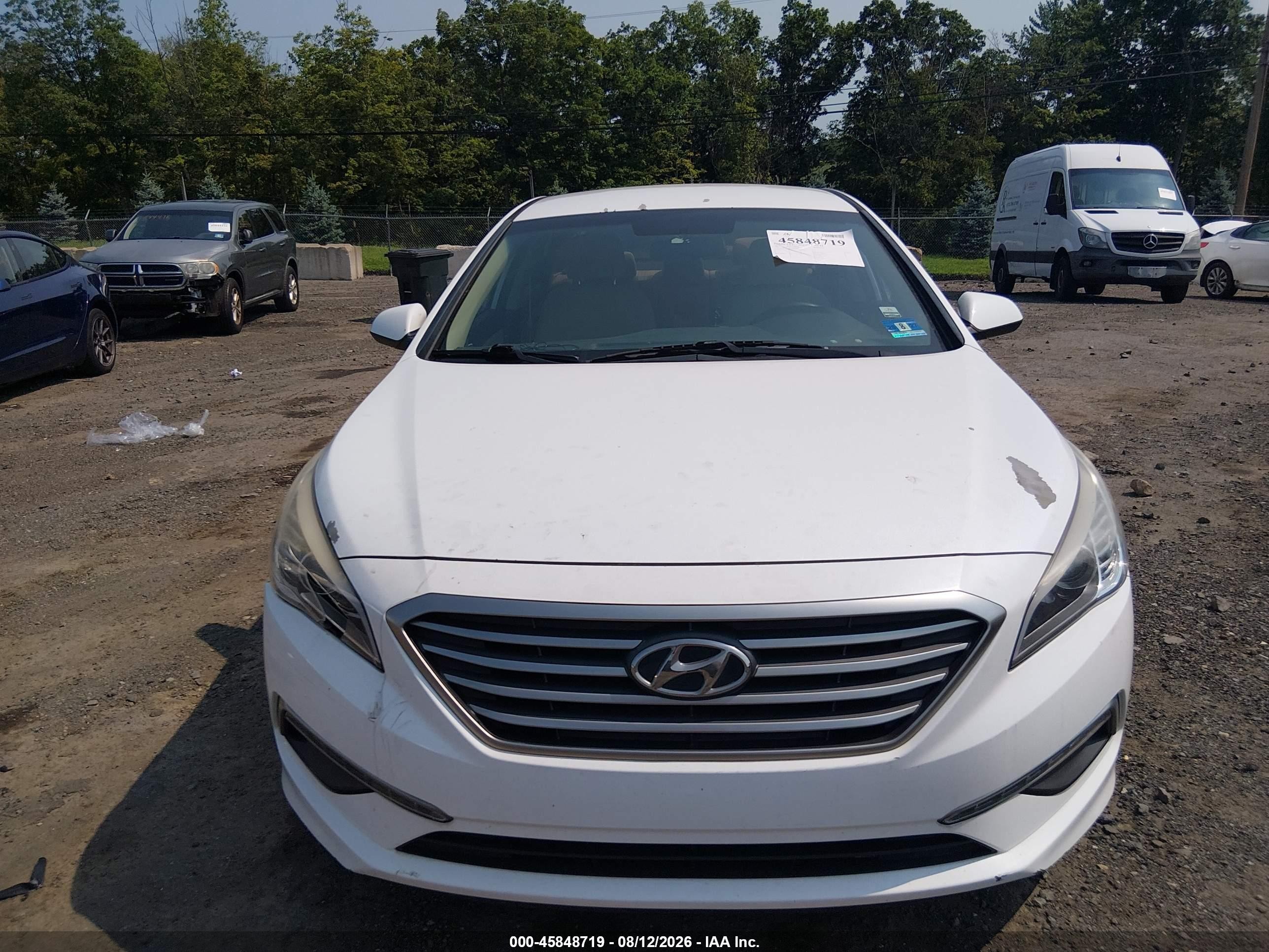 2015 Hyundai Sonata Se White vin: 5NPE24AF8FH085806