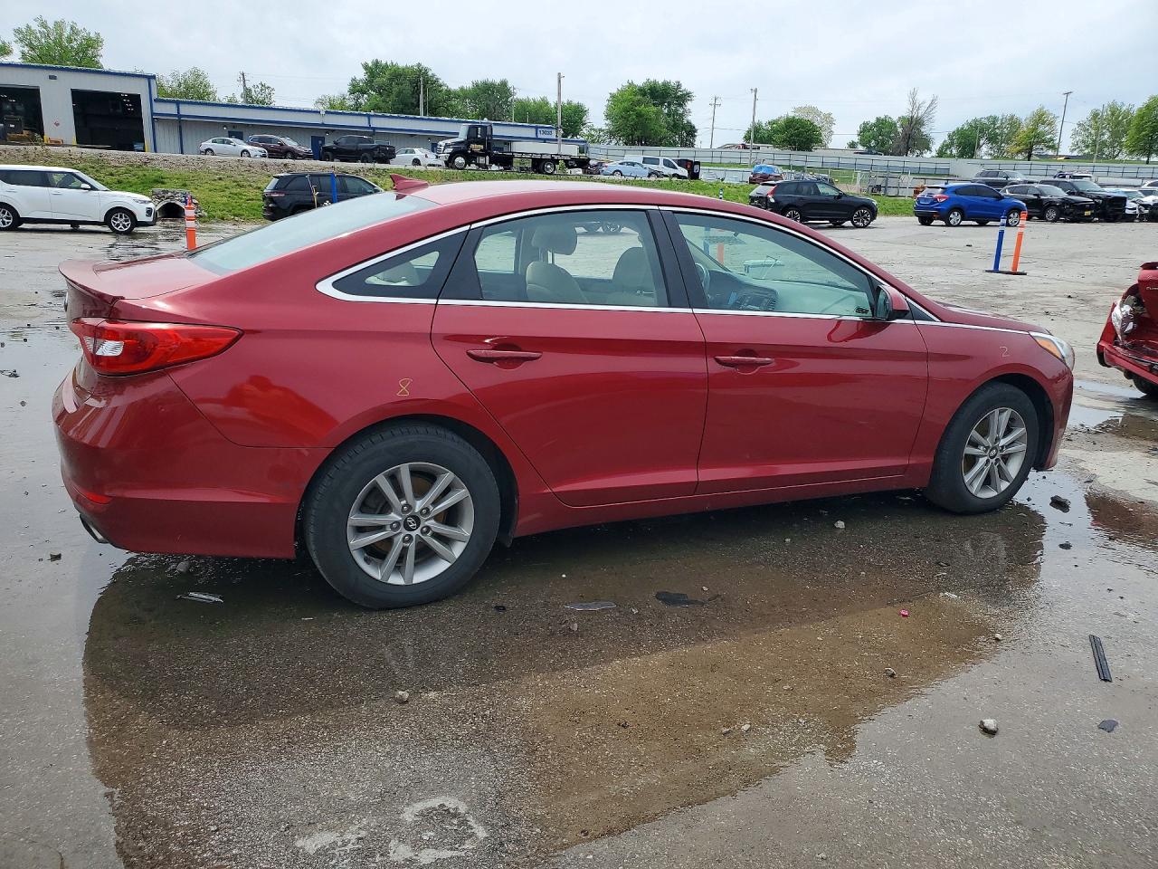 2015 Hyundai Sonata Se Red vin: 5NPE24AF8FH119341
