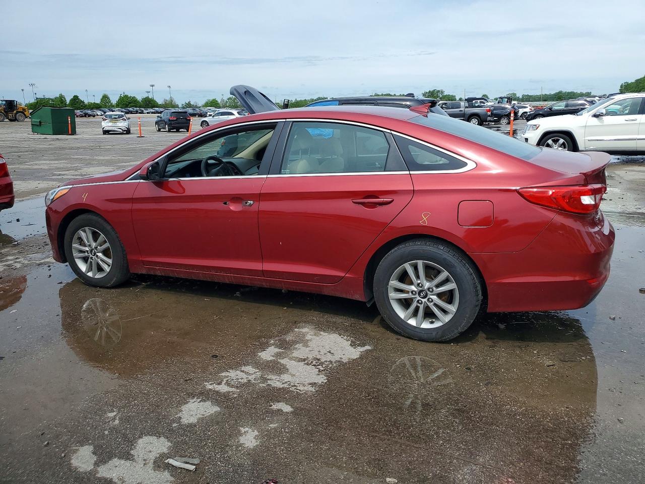 2015 Hyundai Sonata Se Red vin: 5NPE24AF8FH119341