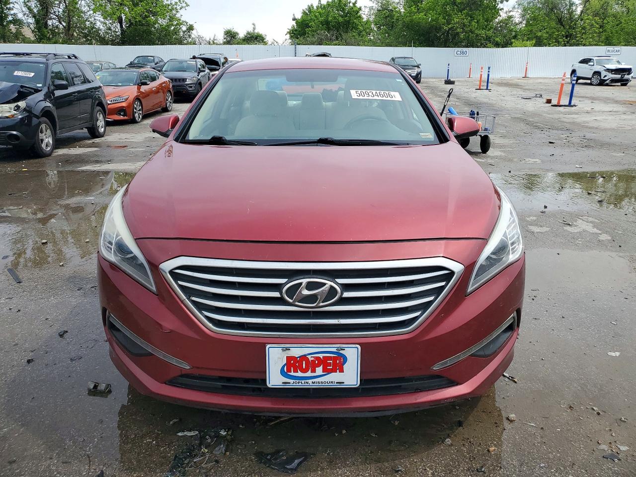 2015 Hyundai Sonata Se Red vin: 5NPE24AF8FH119341