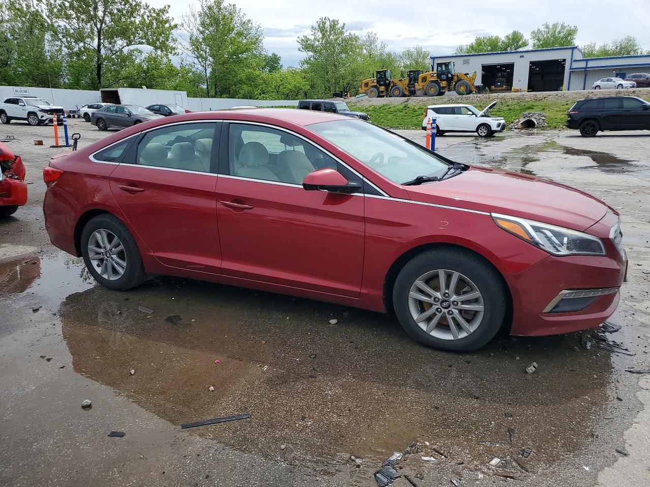 2015 Hyundai Sonata Se Red vin: 5NPE24AF8FH119341