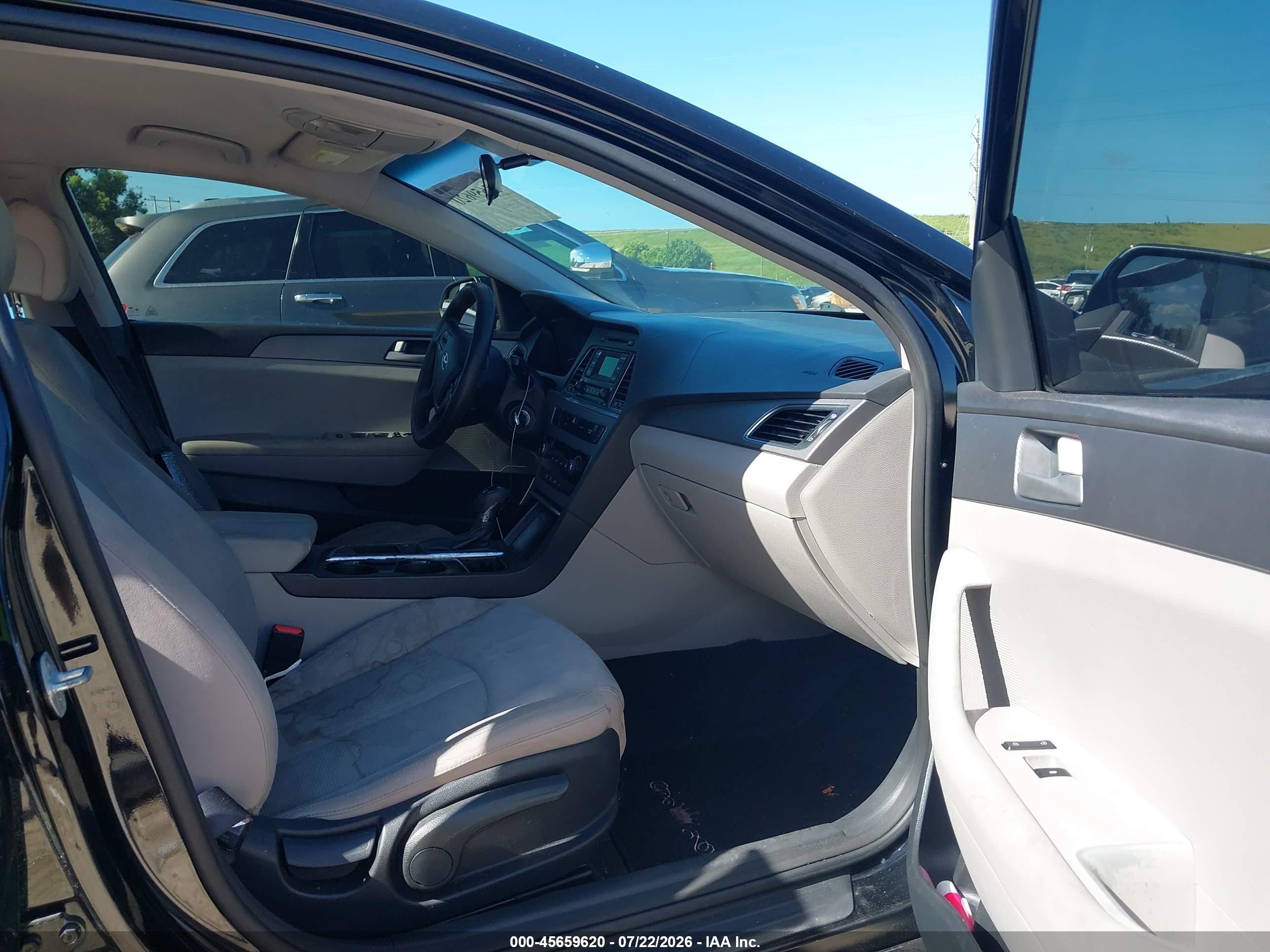 2015 Hyundai Sonata Se Black vin: 5NPE24AF8FH122420