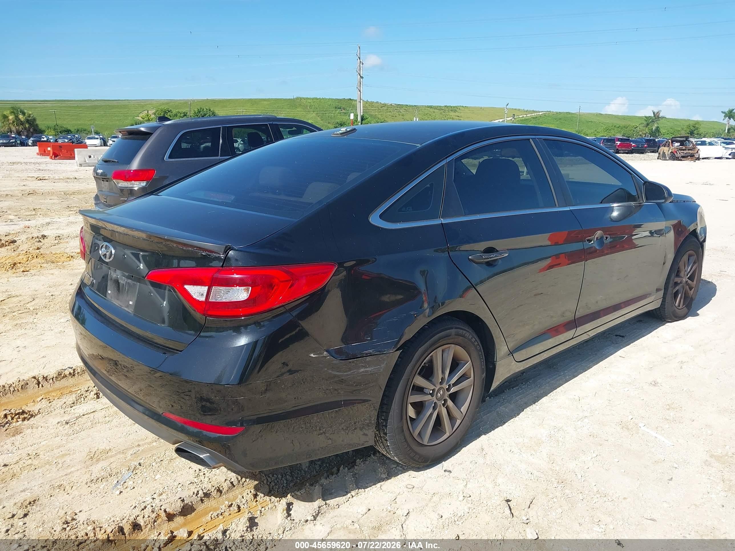 2015 Hyundai Sonata Se Black vin: 5NPE24AF8FH122420