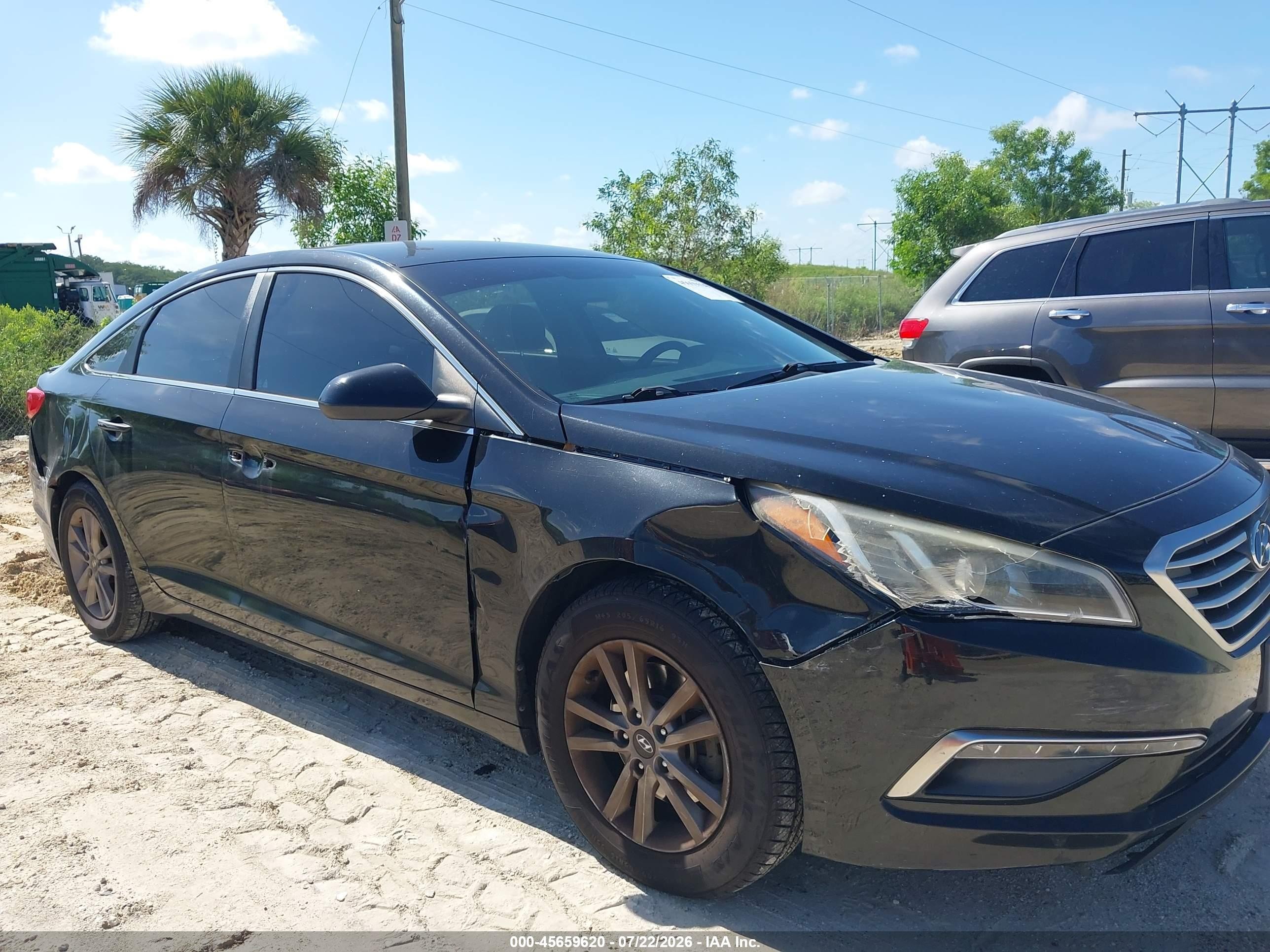 2015 Hyundai Sonata Se Black vin: 5NPE24AF8FH122420