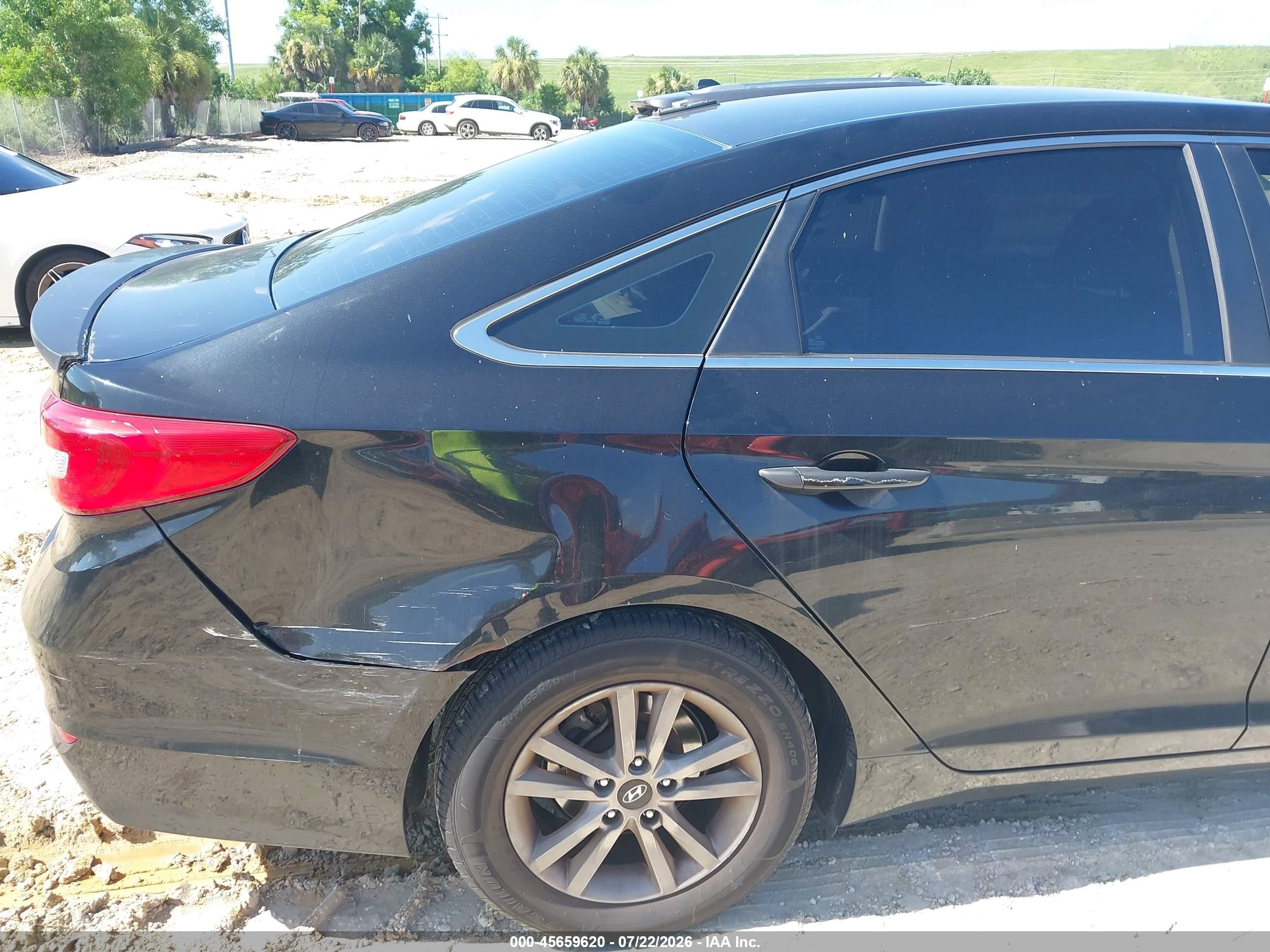 2015 Hyundai Sonata Se Black vin: 5NPE24AF8FH122420
