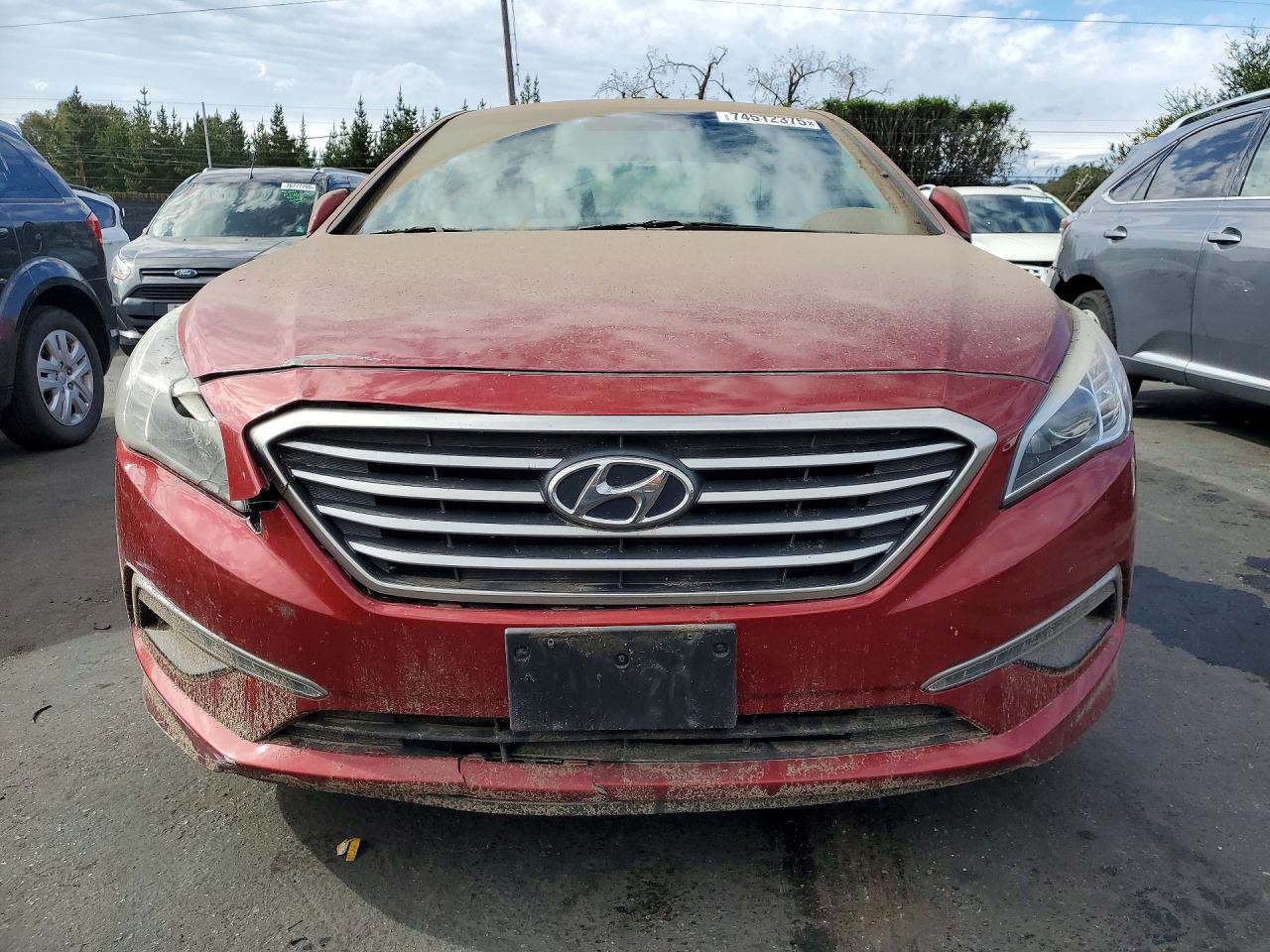 2015 Hyundai Sonata Se Red vin: 5NPE24AF8FH124345