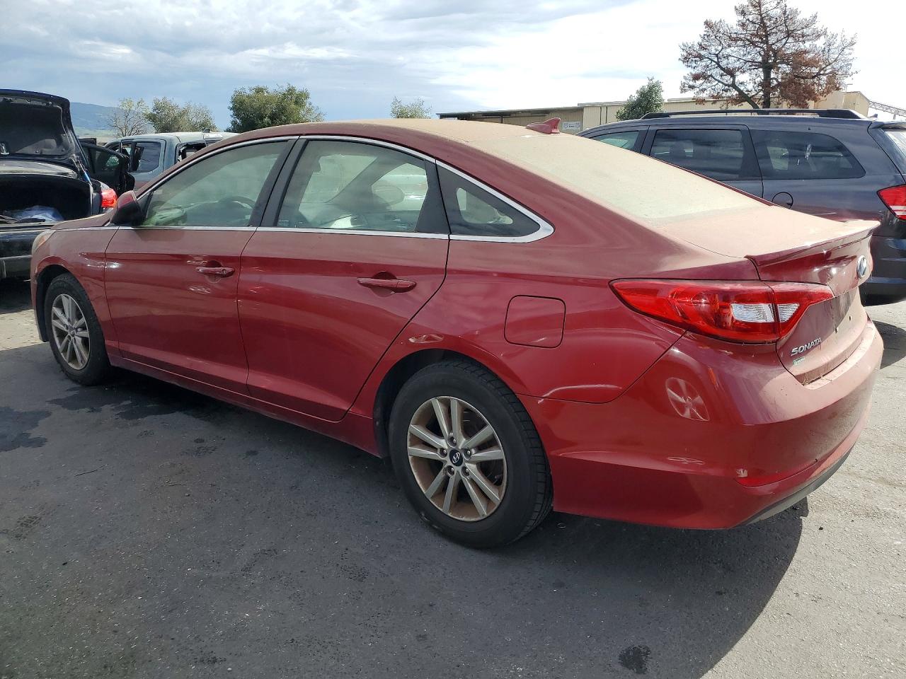 2015 Hyundai Sonata Se Red vin: 5NPE24AF8FH124345