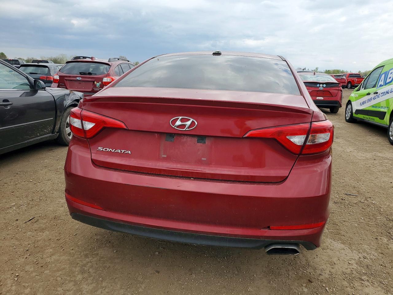 2015 Hyundai Sonata Se Red vin: 5NPE24AF8FH131246