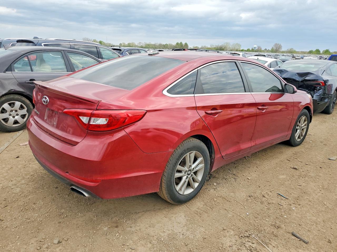 2015 Hyundai Sonata Se Red vin: 5NPE24AF8FH131246