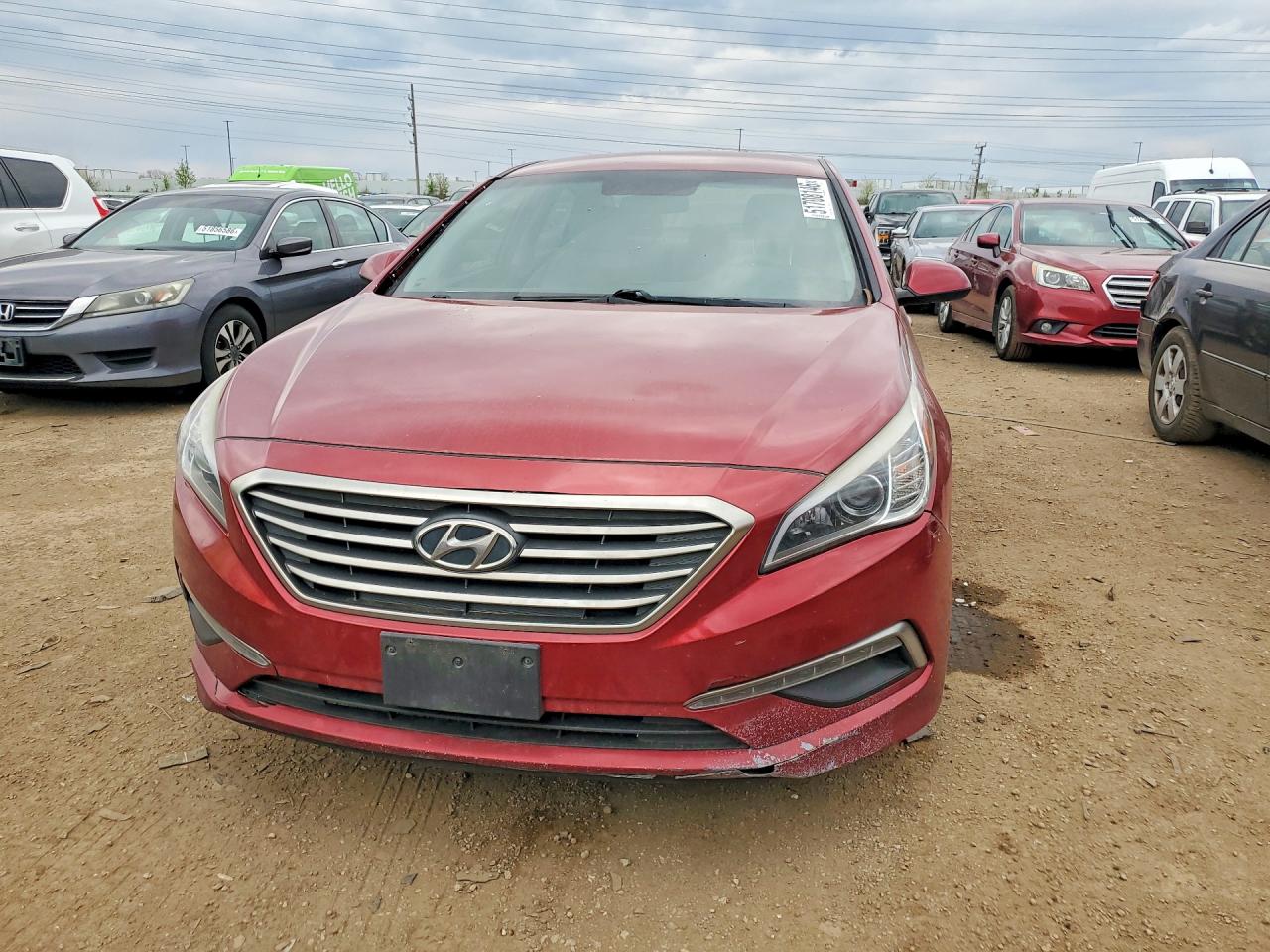 2015 Hyundai Sonata Se Red vin: 5NPE24AF8FH131246