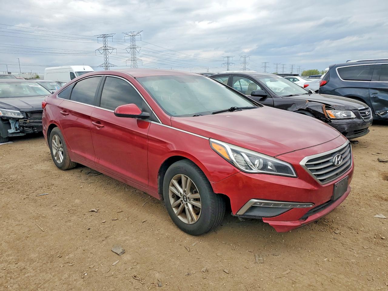 2015 Hyundai Sonata Se Red vin: 5NPE24AF8FH131246