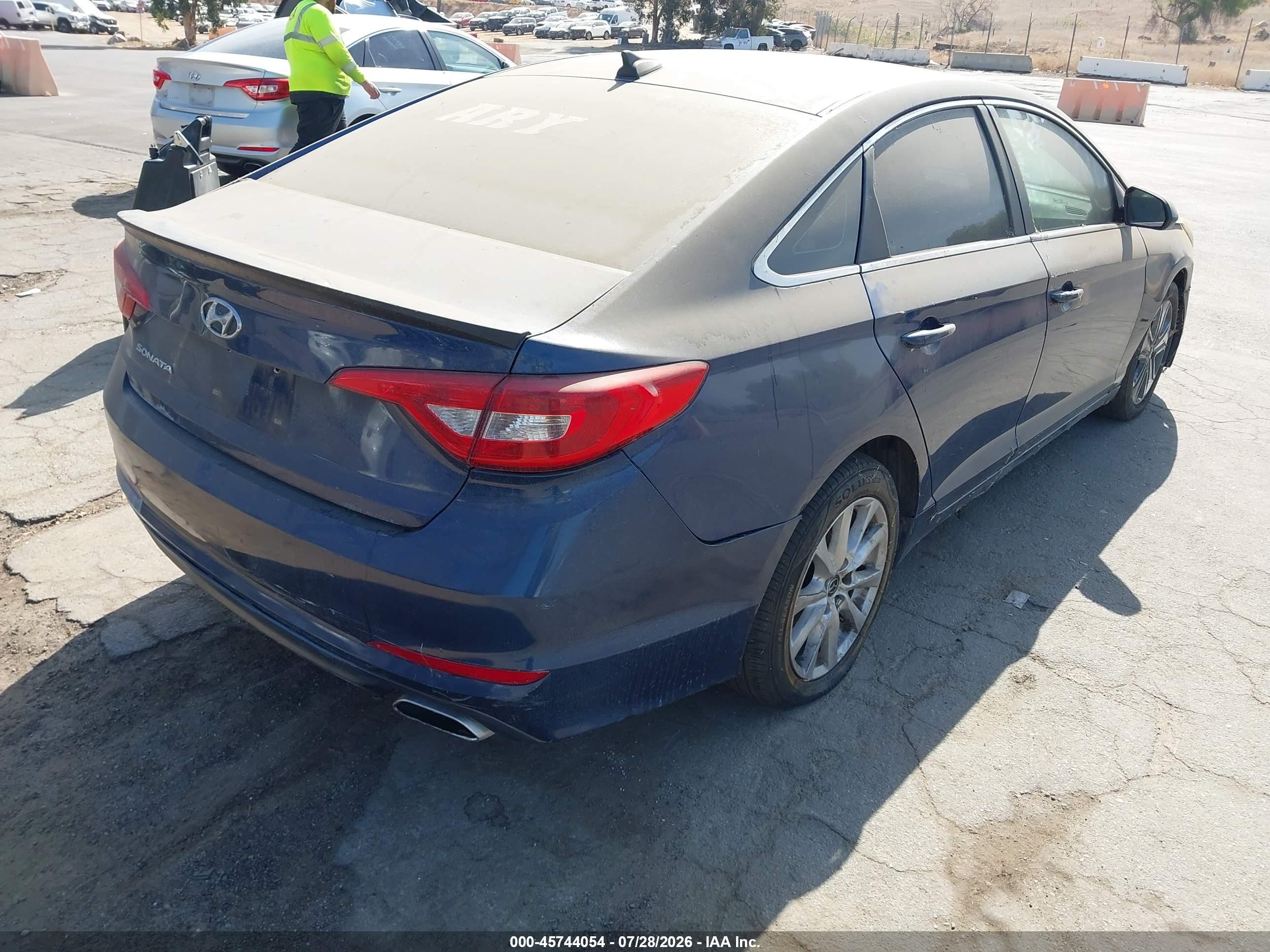 2015 Hyundai Sonata Se Blue vin: 5NPE24AF8FH141145