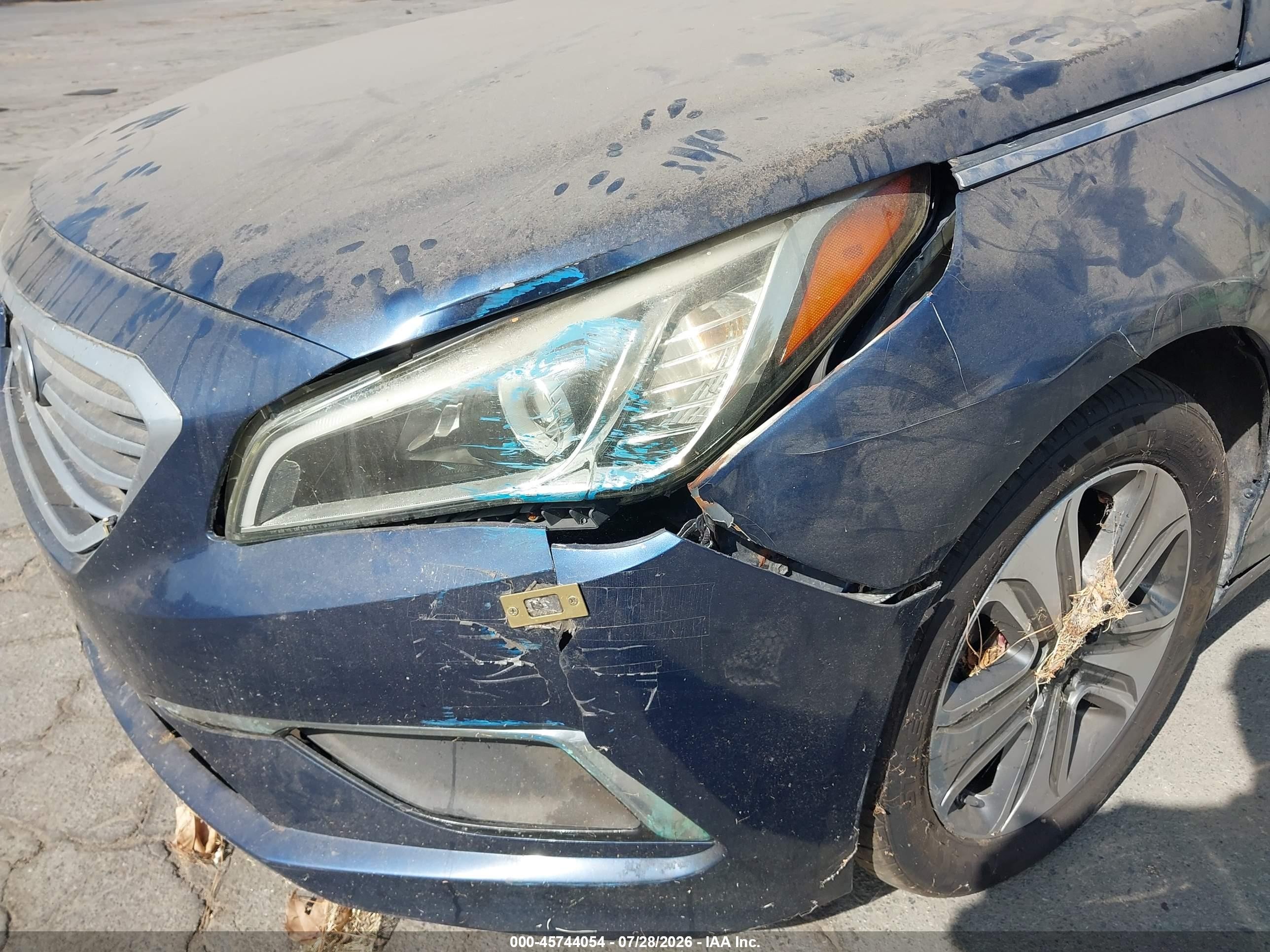 2015 Hyundai Sonata Se Blue vin: 5NPE24AF8FH141145