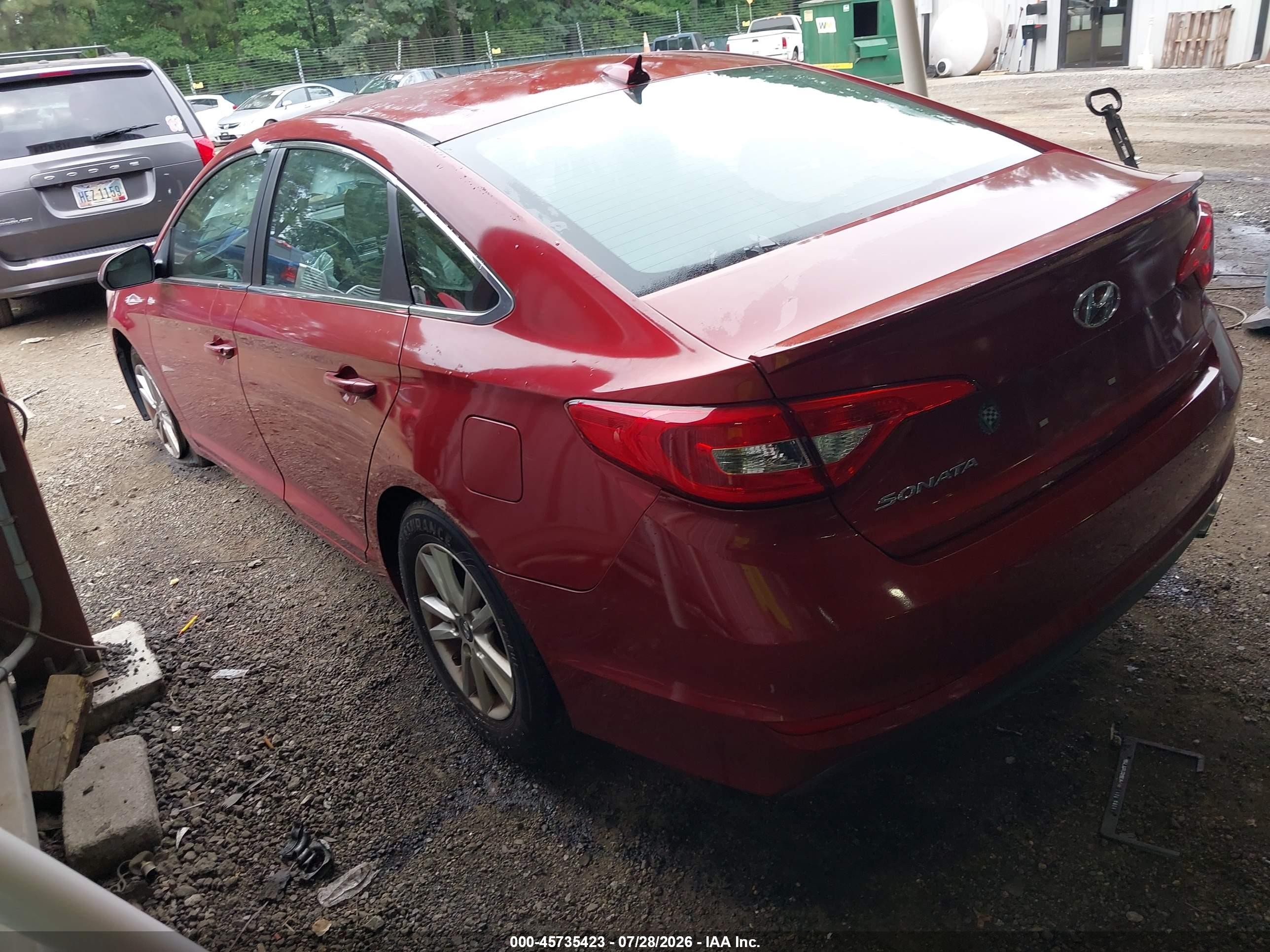 2015 Hyundai Sonata Se Red vin: 5NPE24AF8FH160536