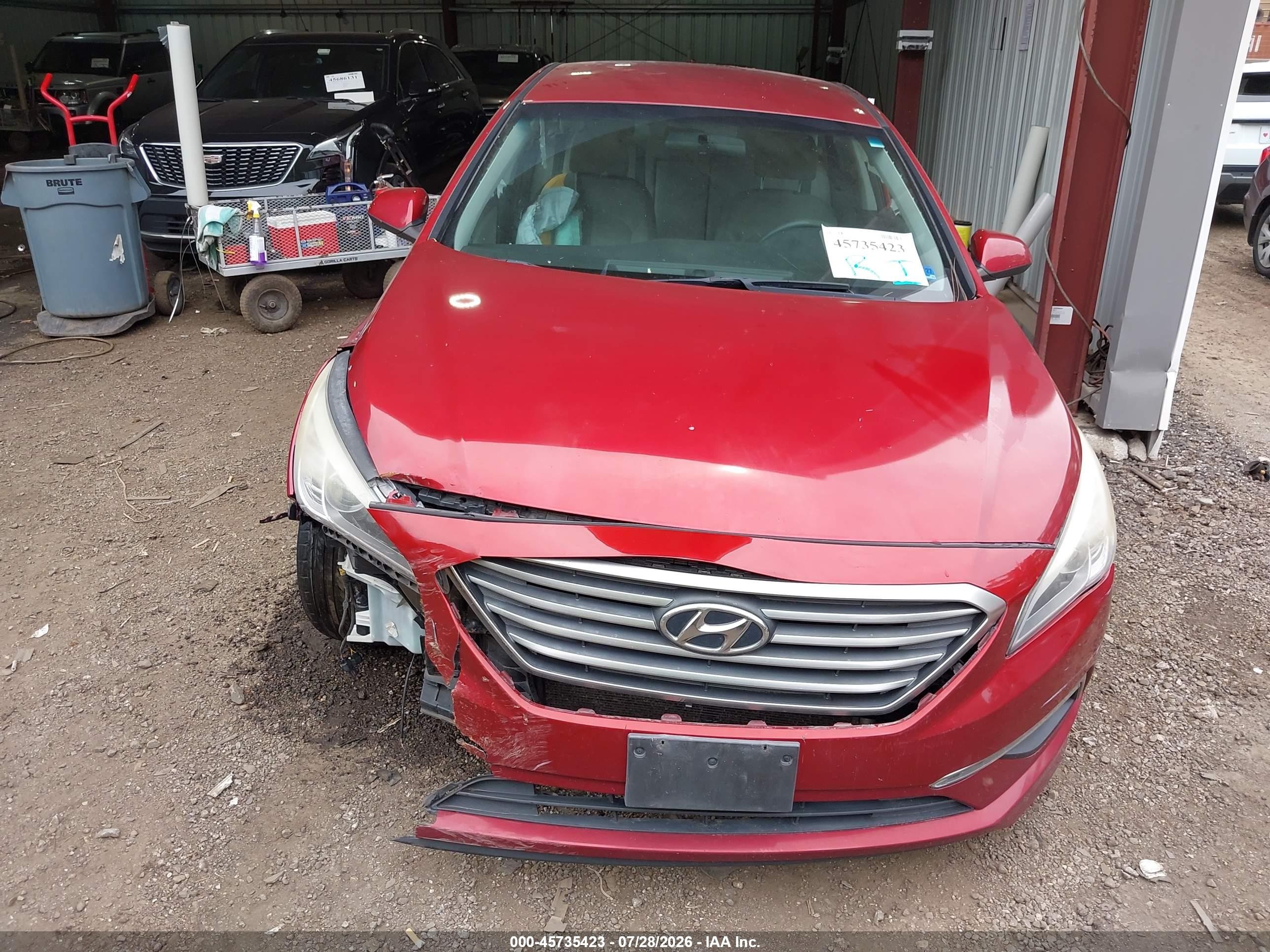 2015 Hyundai Sonata Se Red vin: 5NPE24AF8FH160536
