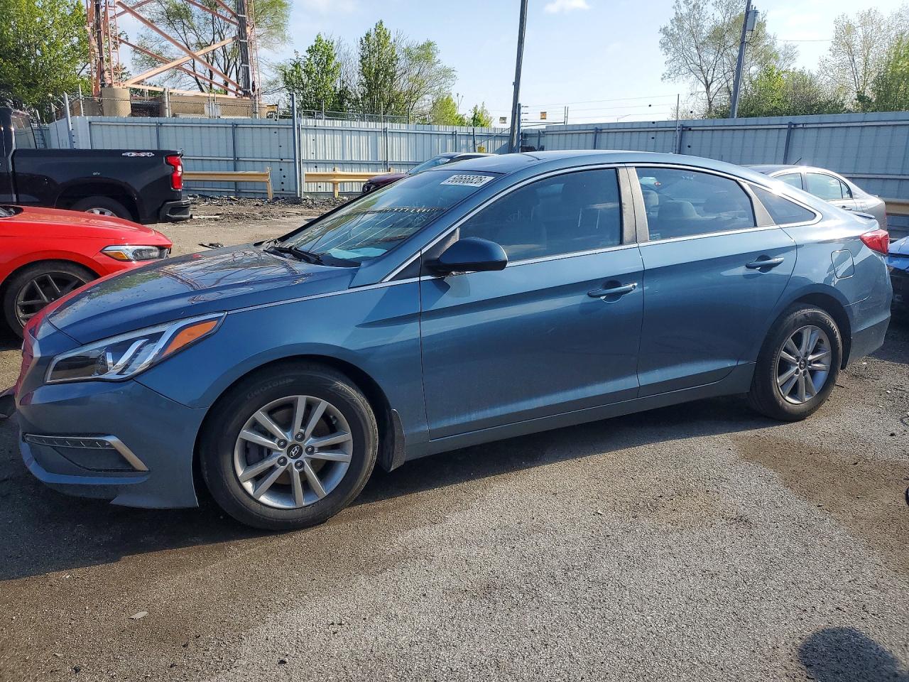 2015 Hyundai Sonata Se Blue vin: 5NPE24AF8FH160987