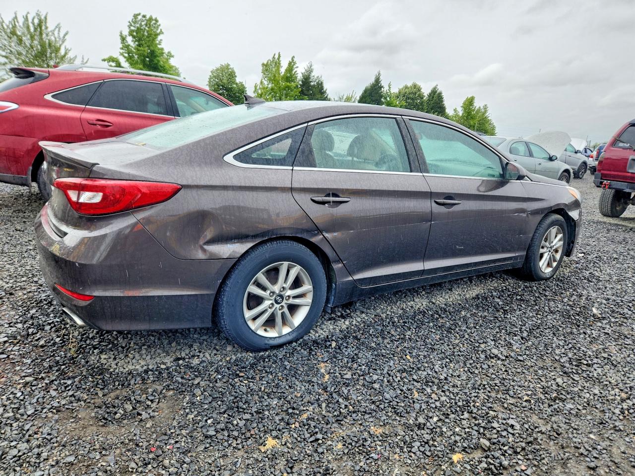 2015 Hyundai Sonata Se Gray vin: 5NPE24AF8FH164795