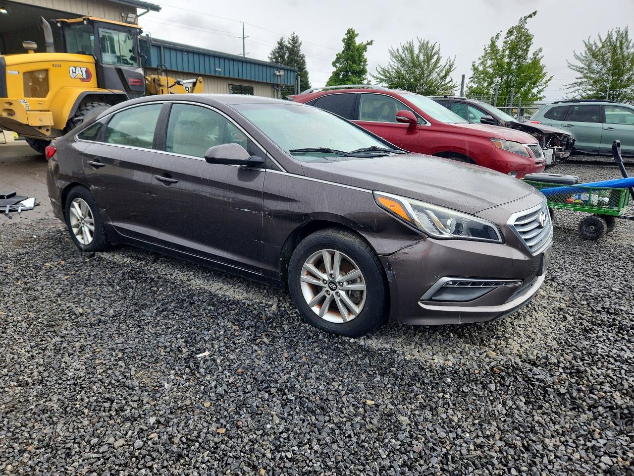2015 Hyundai Sonata Se Gray vin: 5NPE24AF8FH164795