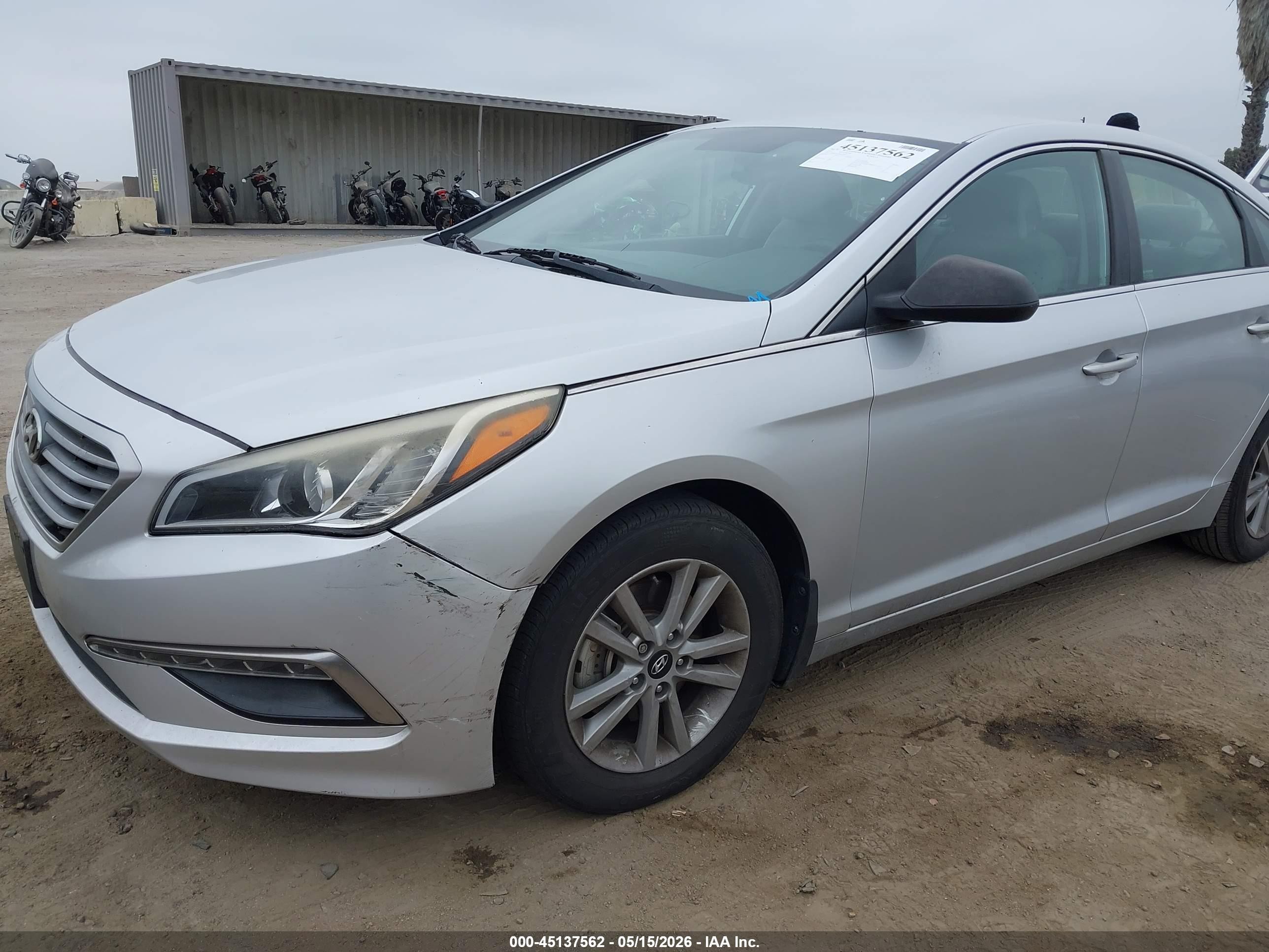 2015 Hyundai Sonata Se Silver vin: 5NPE24AF8FH165252