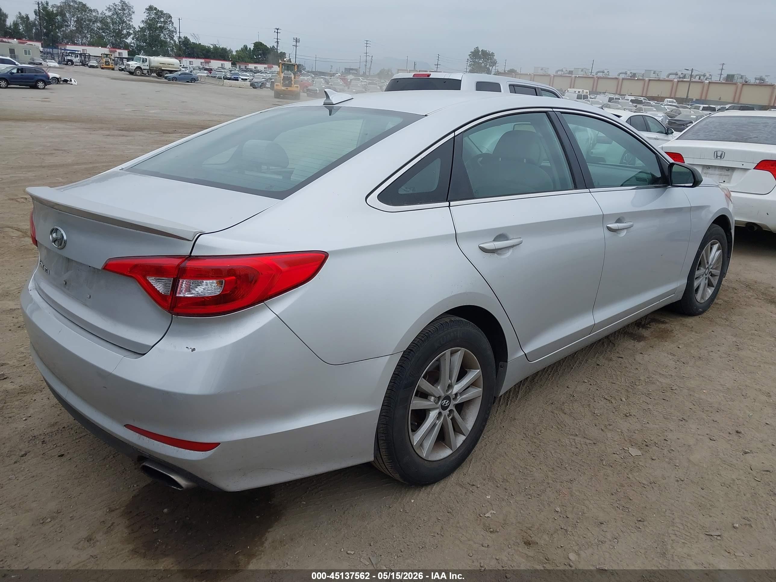 2015 Hyundai Sonata Se Silver vin: 5NPE24AF8FH165252