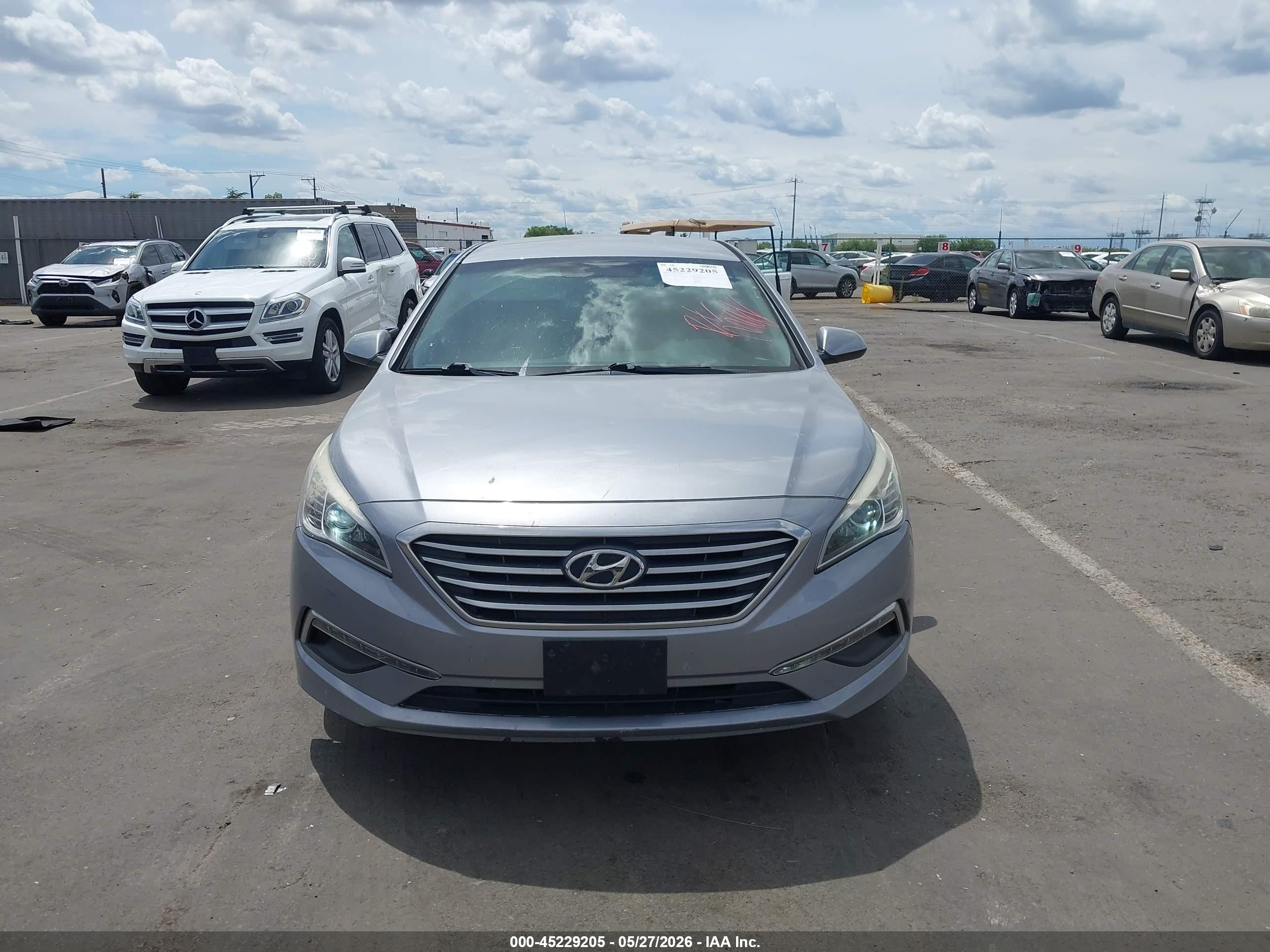 2015 Hyundai Sonata Se Gray vin: 5NPE24AF8FH167888