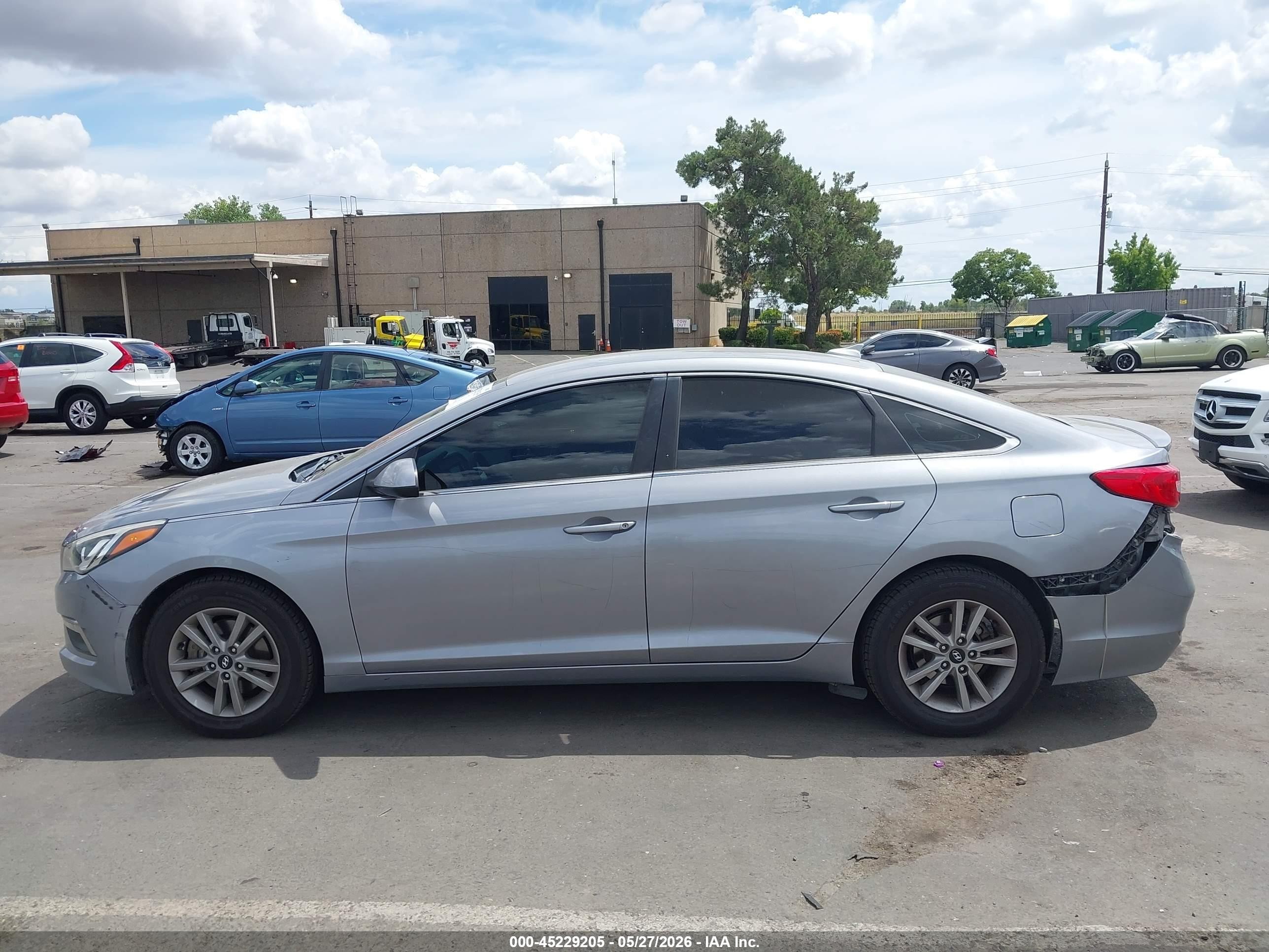 2015 Hyundai Sonata Se Gray vin: 5NPE24AF8FH167888