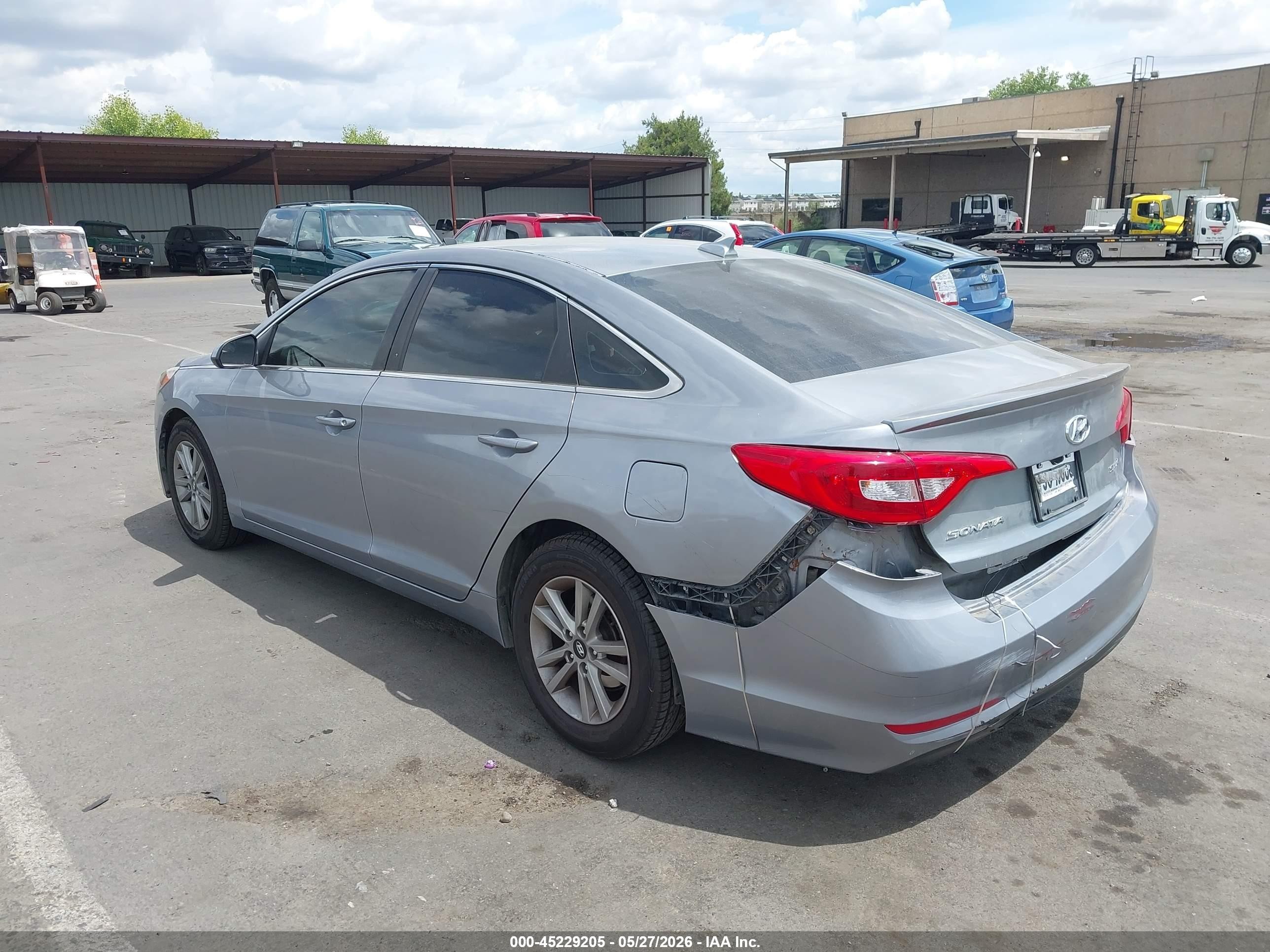 2015 Hyundai Sonata Se Gray vin: 5NPE24AF8FH167888