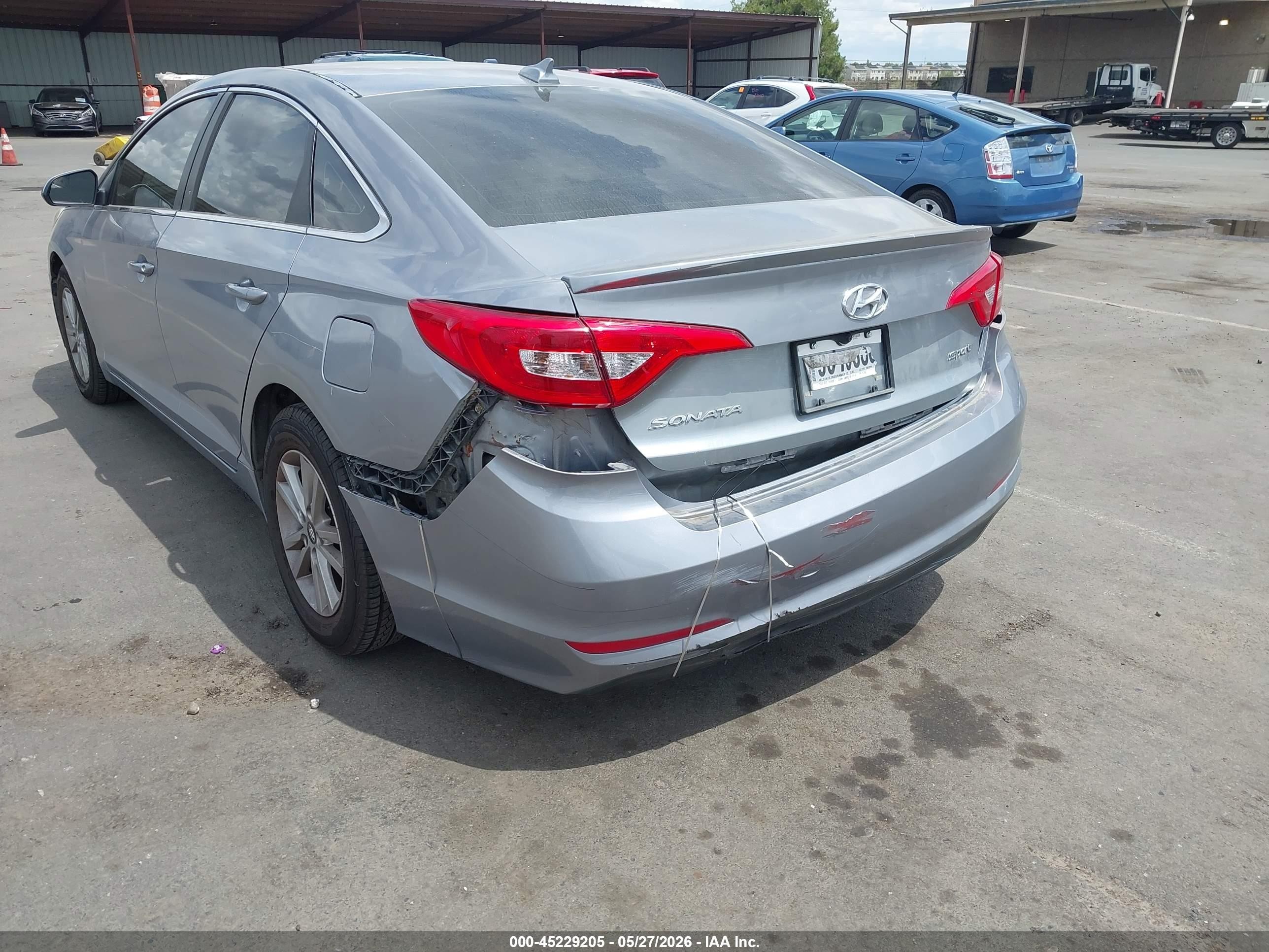 2015 Hyundai Sonata Se Gray vin: 5NPE24AF8FH167888