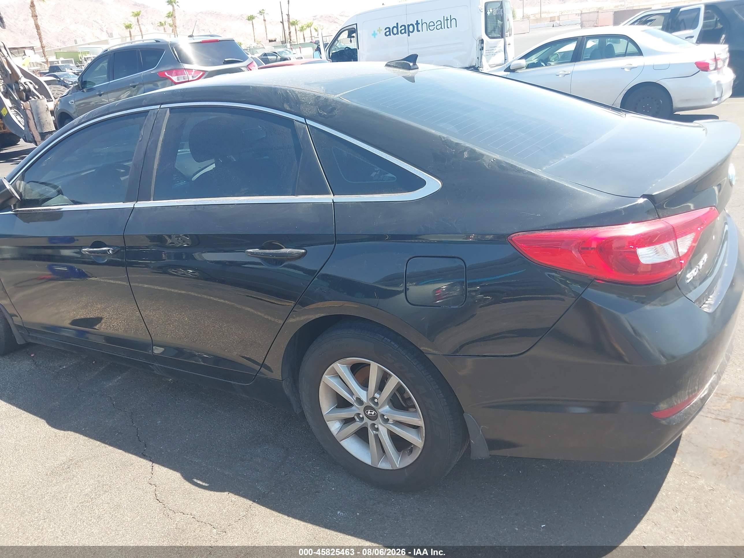 2015 Hyundai Sonata Se Black vin: 5NPE24AF8FH201795