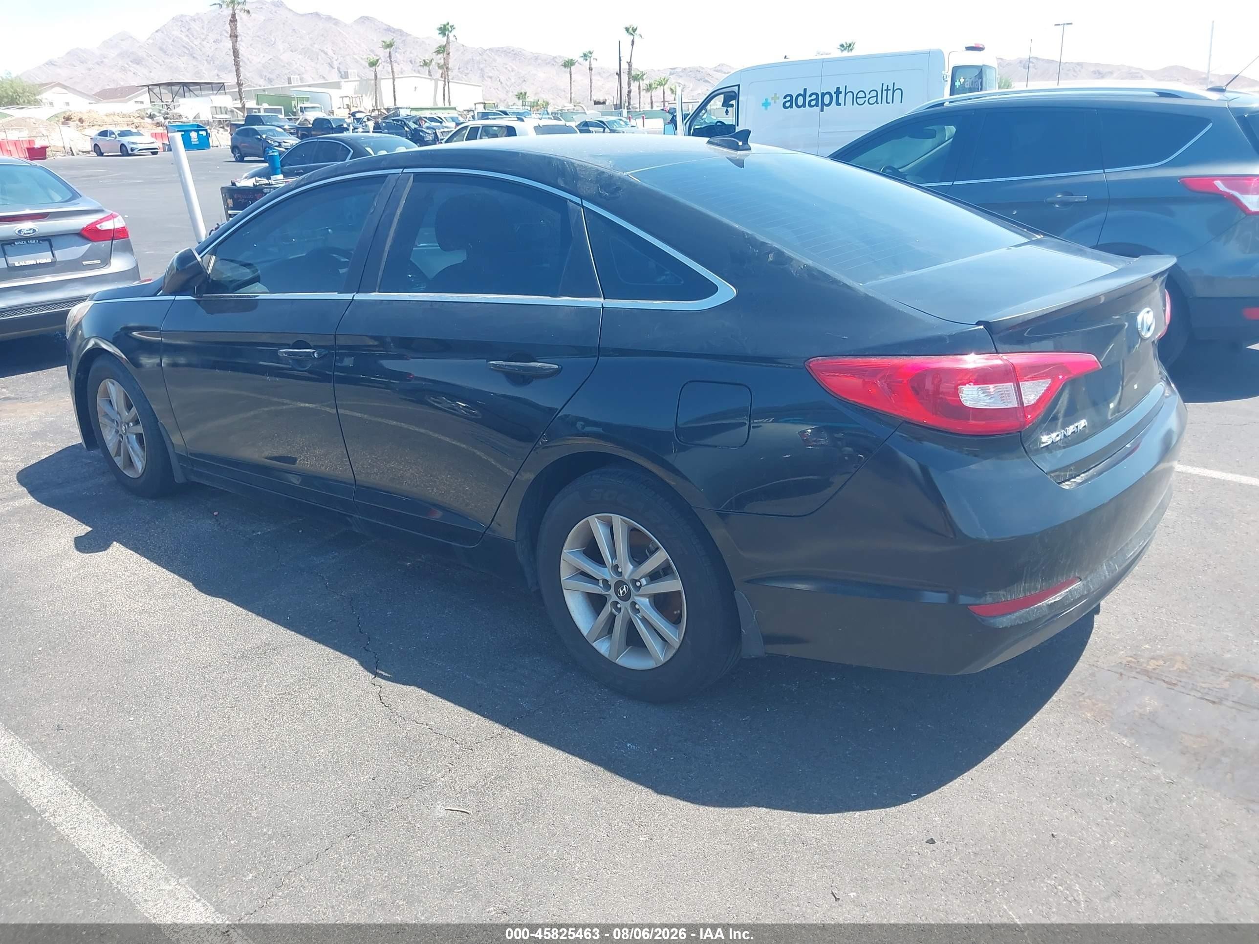 2015 Hyundai Sonata Se Black vin: 5NPE24AF8FH201795