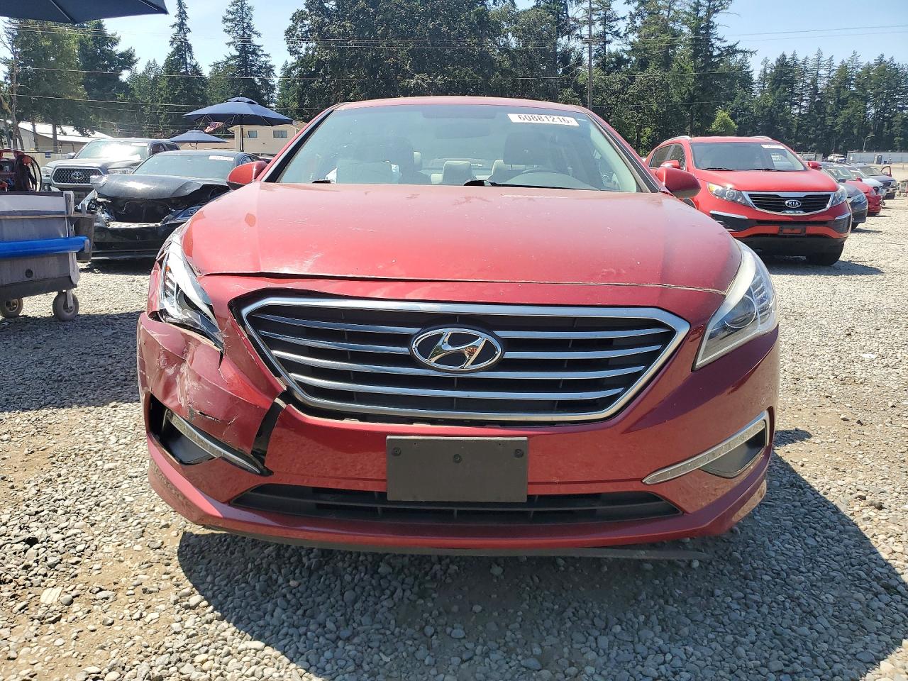 2015 Hyundai Sonata Se Red vin: 5NPE24AF8FH204132