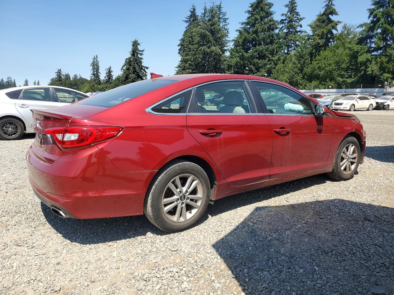 2015 Hyundai Sonata Se Red vin: 5NPE24AF8FH204132