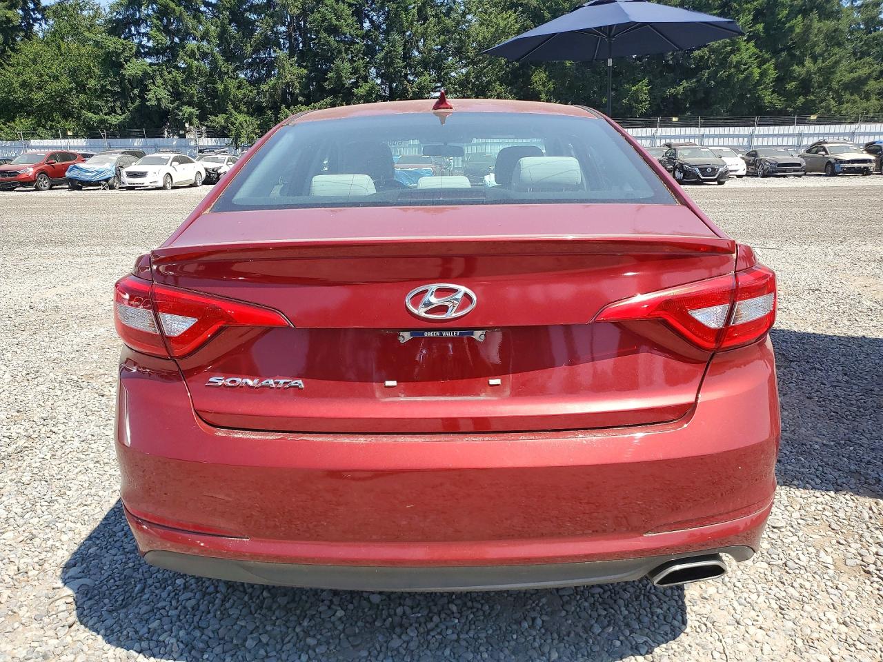 2015 Hyundai Sonata Se Red vin: 5NPE24AF8FH204132