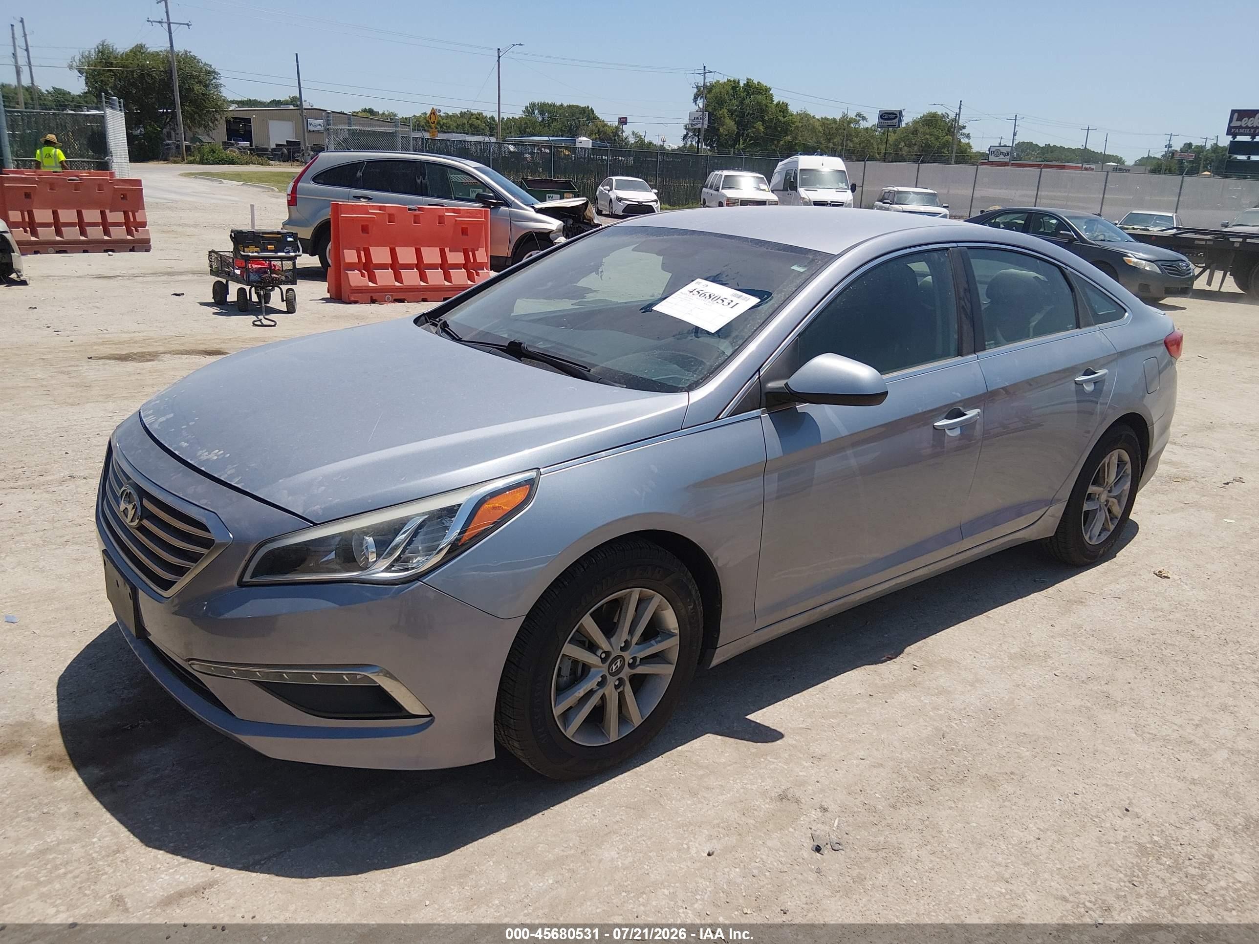 2015 Hyundai Sonata Se Silver vin: 5NPE24AF8FH214532
