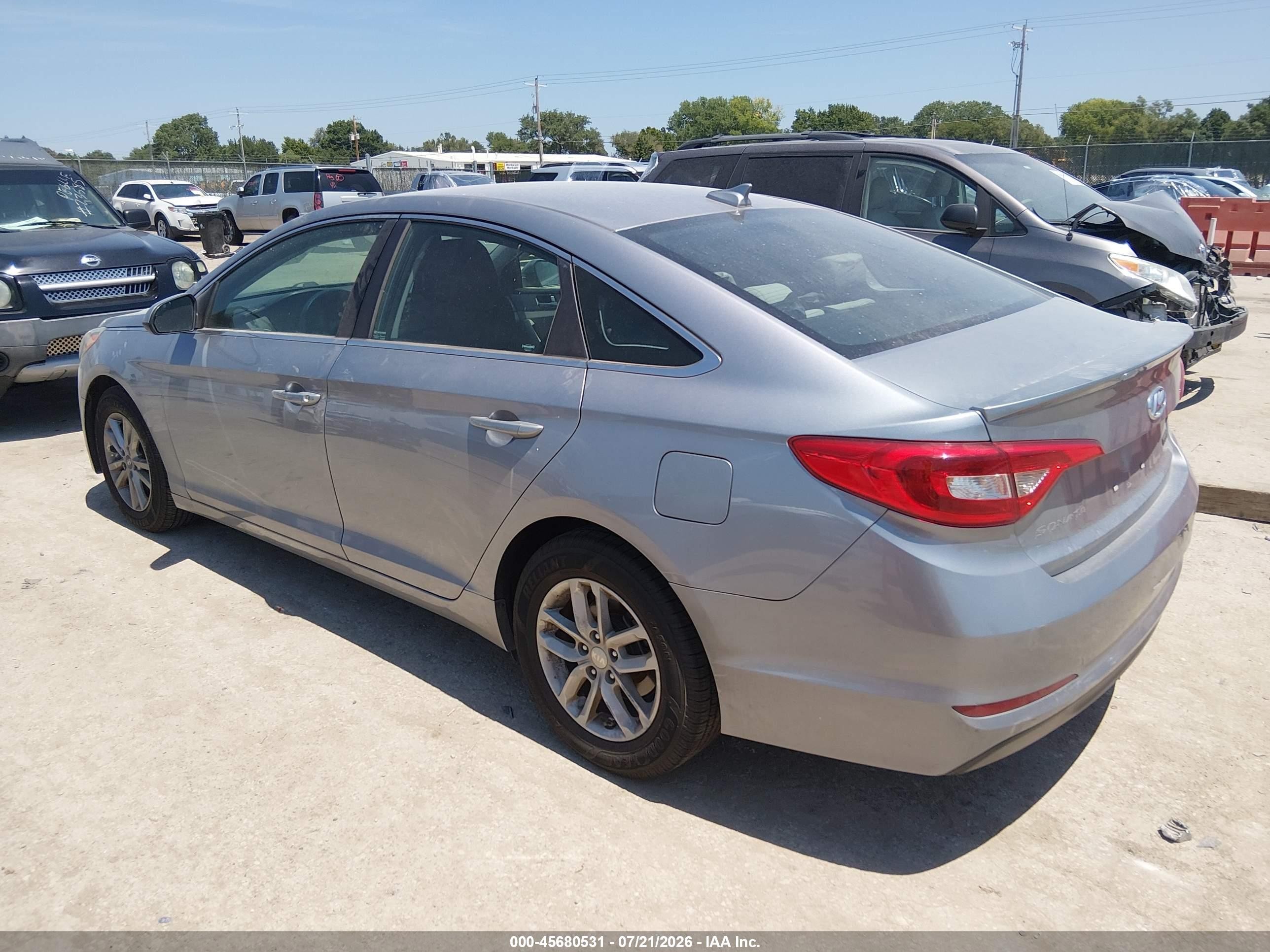 2015 Hyundai Sonata Se Silver vin: 5NPE24AF8FH214532