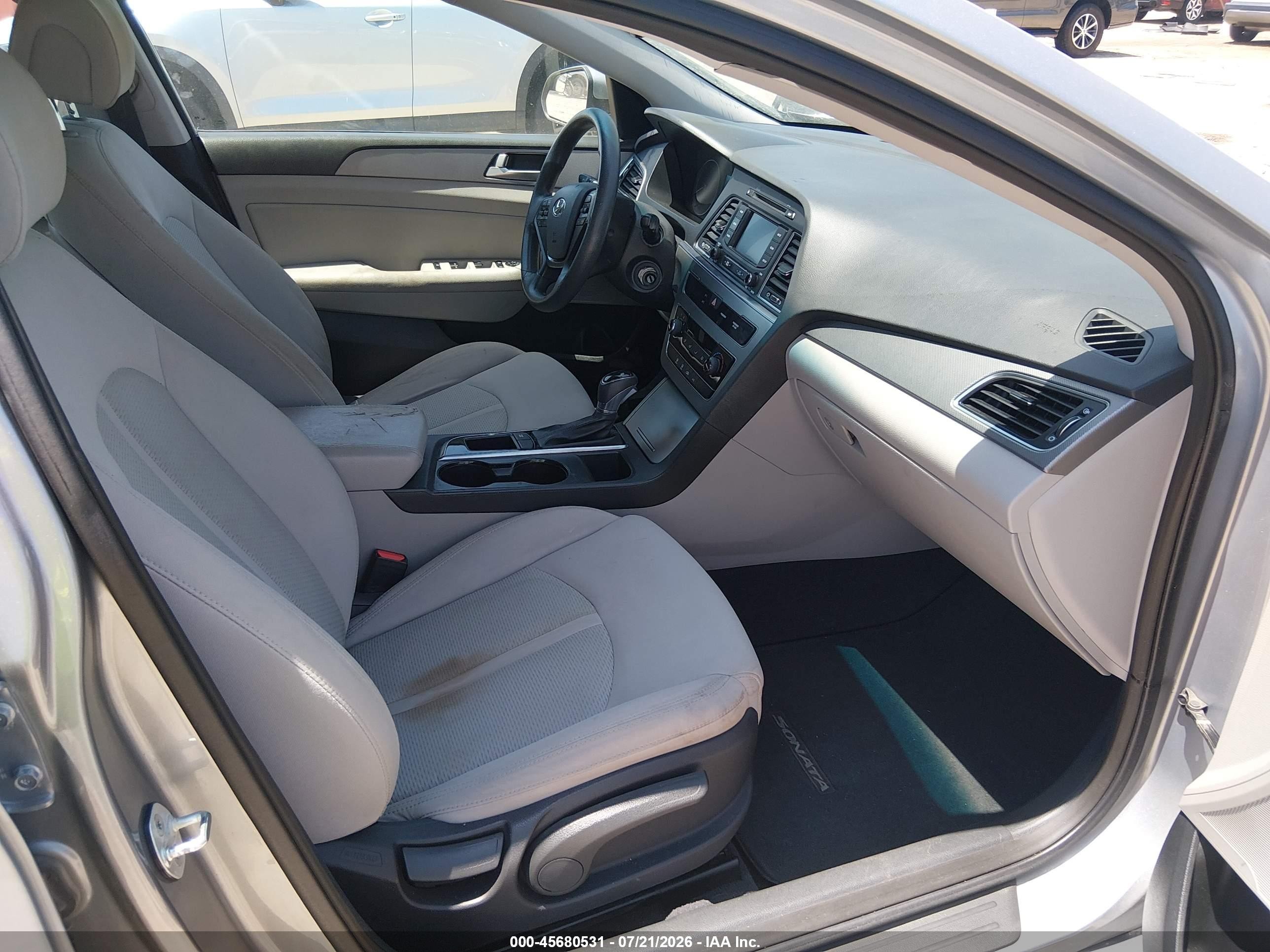 2015 Hyundai Sonata Se Silver vin: 5NPE24AF8FH214532