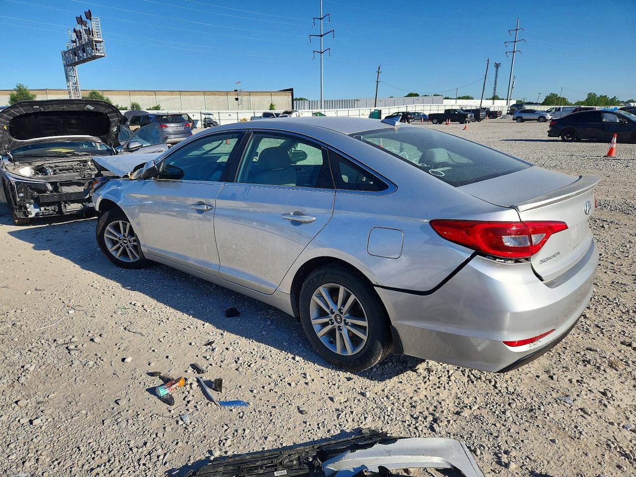 2015 Hyundai Sonata Se Silver vin: 5NPE24AF8FH218760