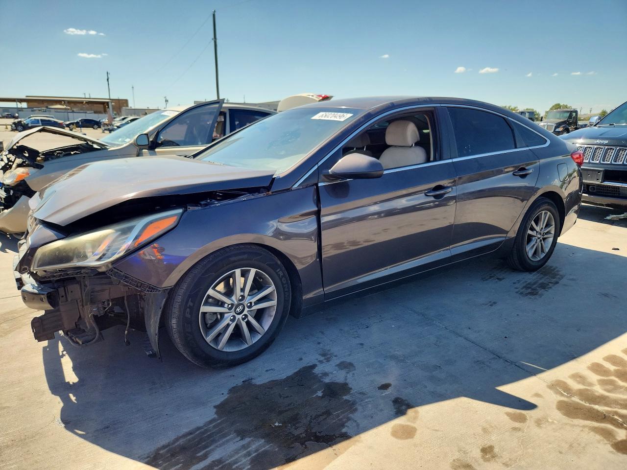 2015 Hyundai Sonata Se Brown vin: 5NPE24AF8FH235400