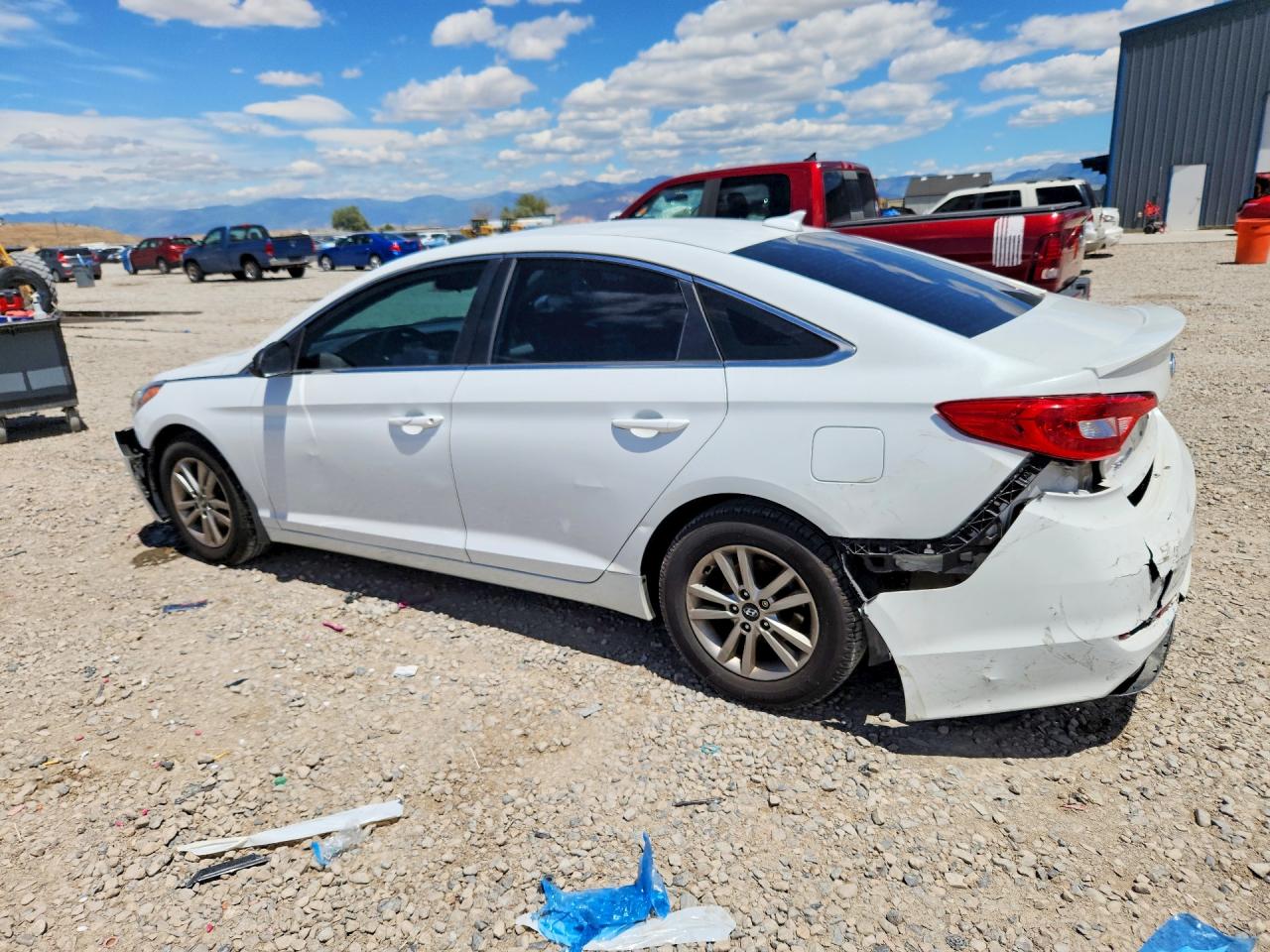 2015 Hyundai Sonata Se White vin: 5NPE24AF8FH237647