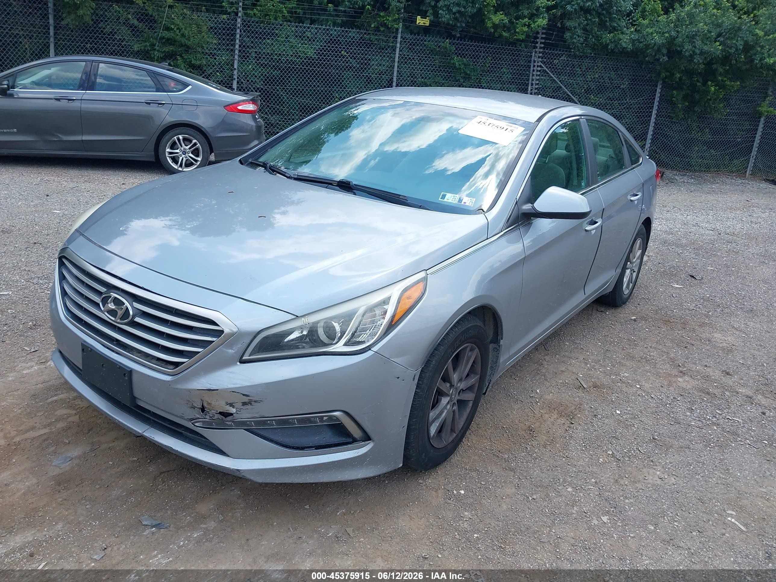 2015 Hyundai Sonata Se Blue vin: 5NPE24AF8FH245845