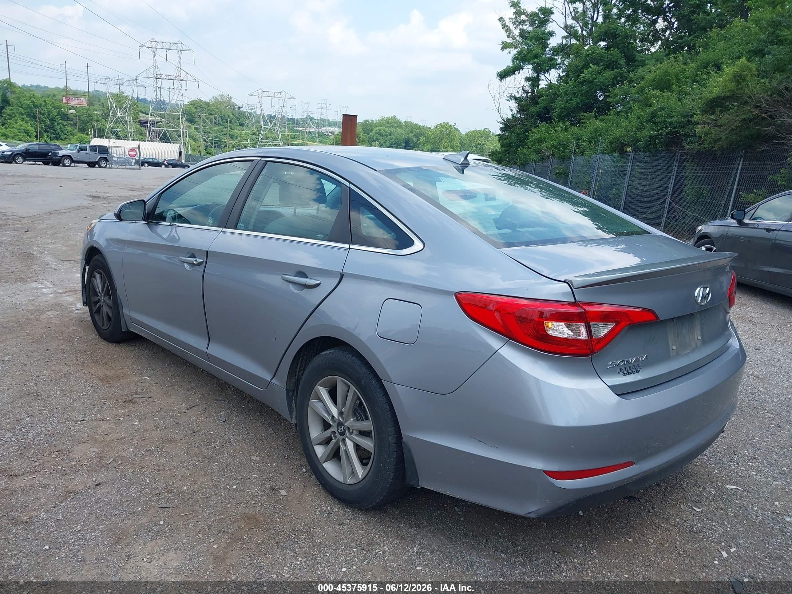 2015 Hyundai Sonata Se Blue vin: 5NPE24AF8FH245845