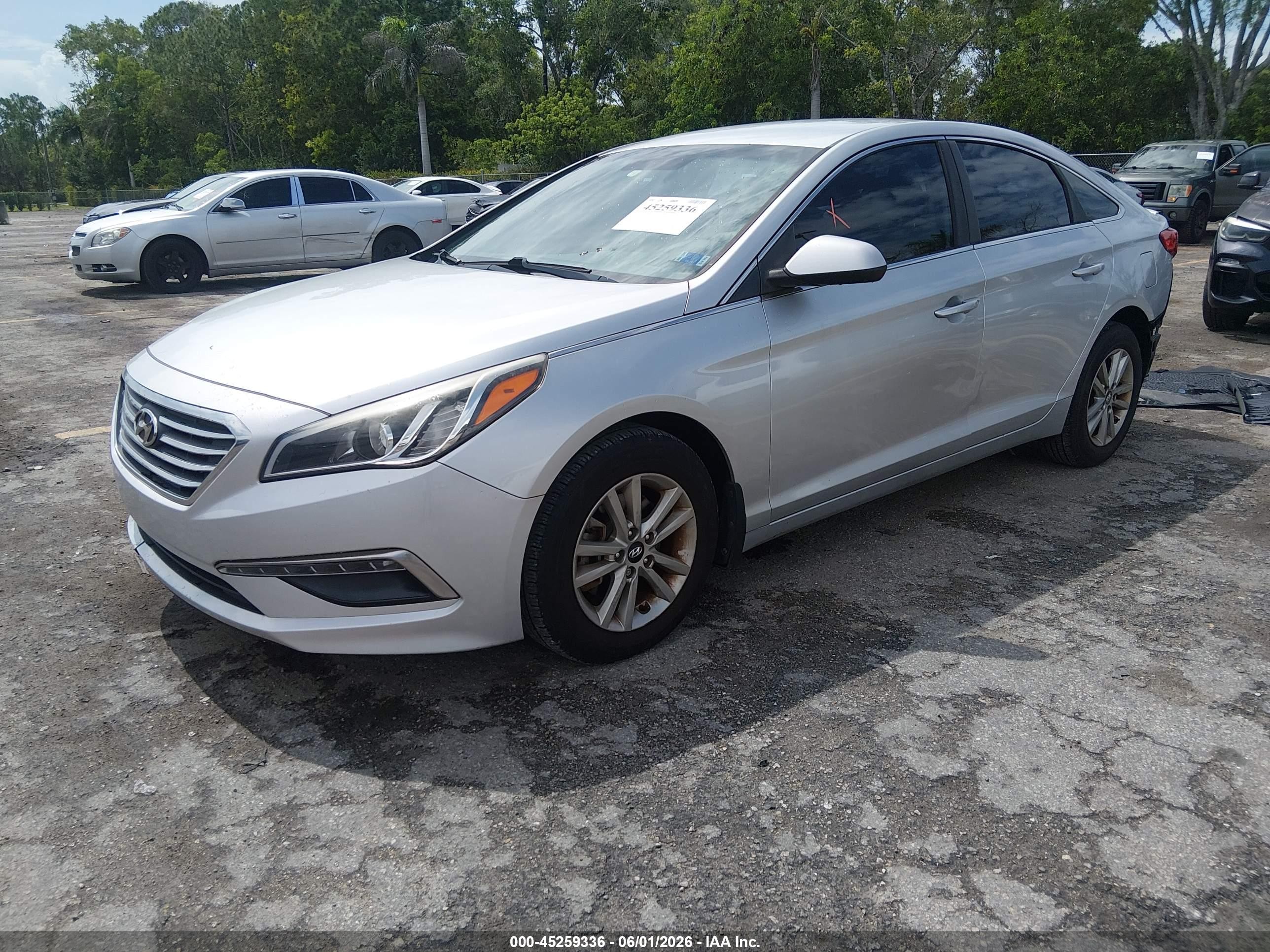 2015 Hyundai Sonata Se Silver vin: 5NPE24AF8FH248857