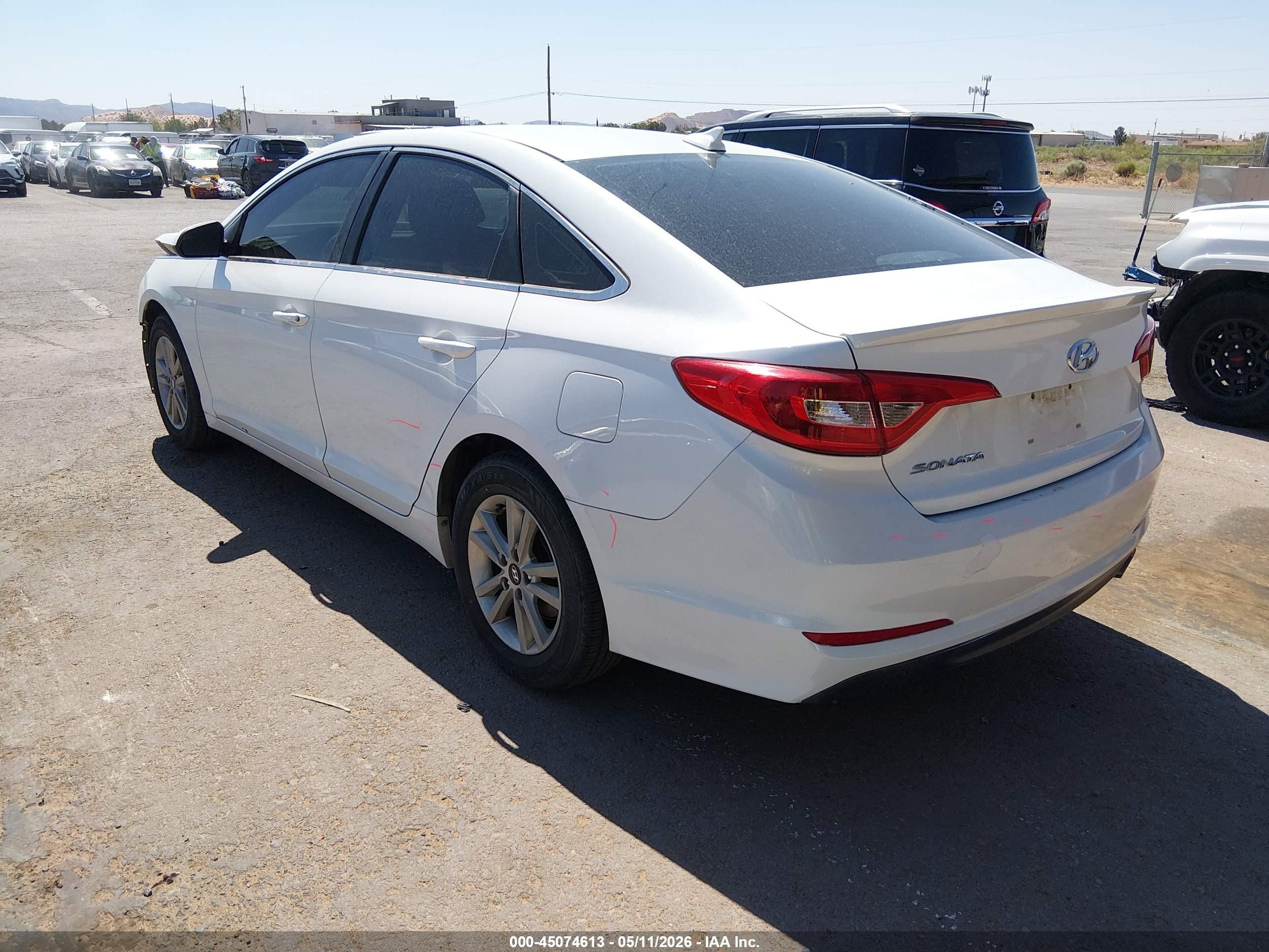 2016 Hyundai Sonata Se White vin: 5NPE24AF8GH267264