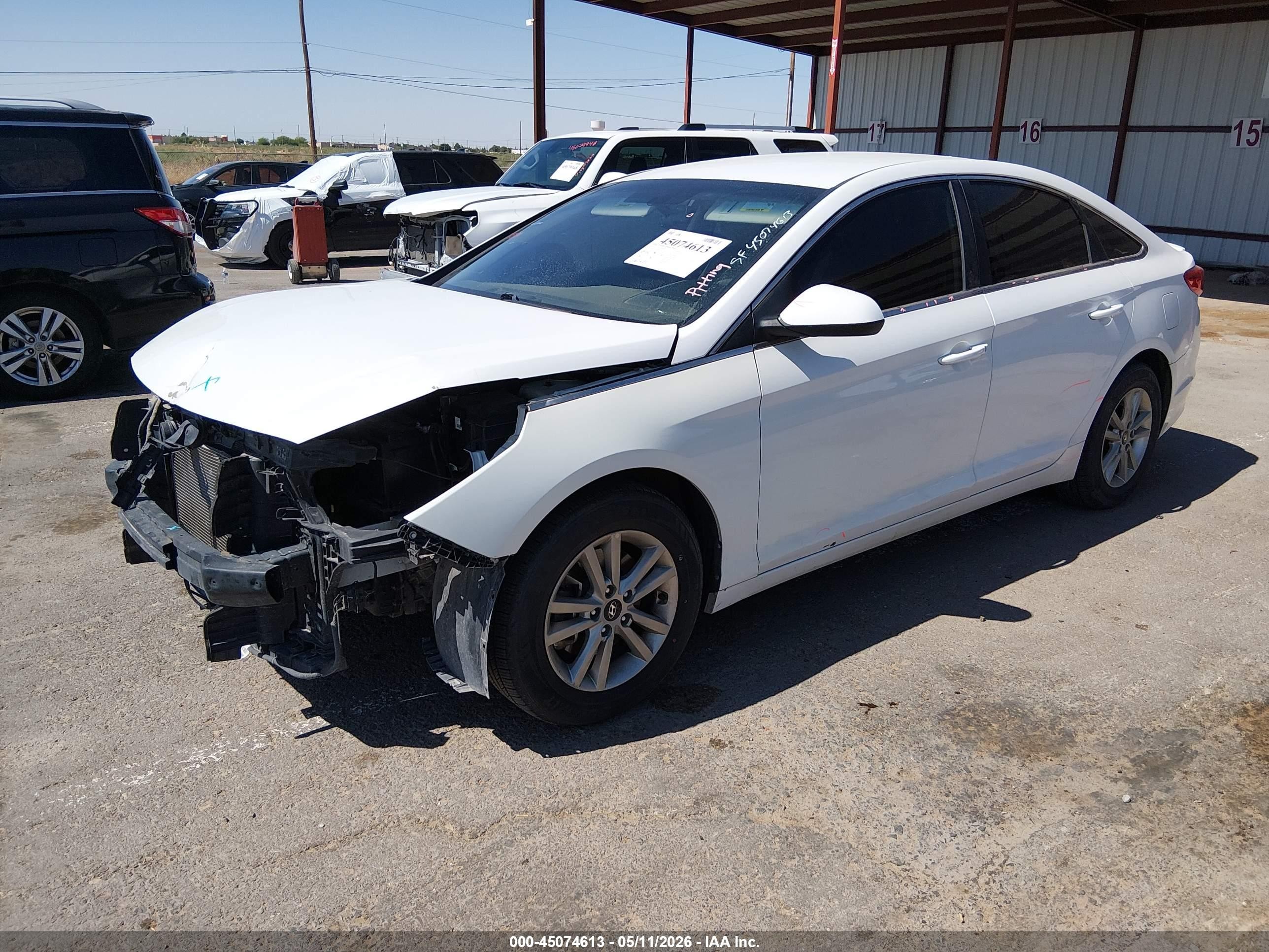 2016 Hyundai Sonata Se White vin: 5NPE24AF8GH267264