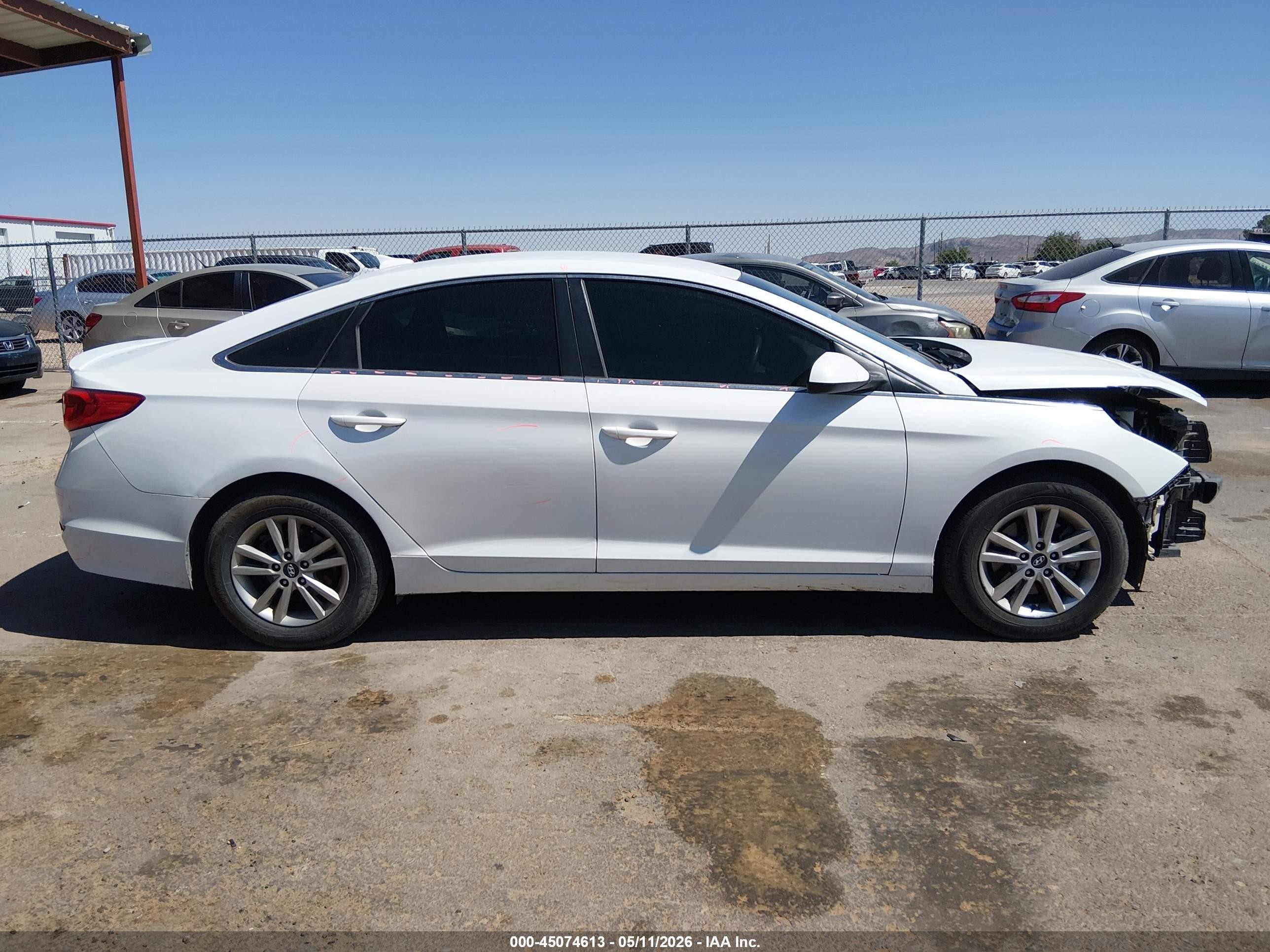 2016 Hyundai Sonata Se White vin: 5NPE24AF8GH267264