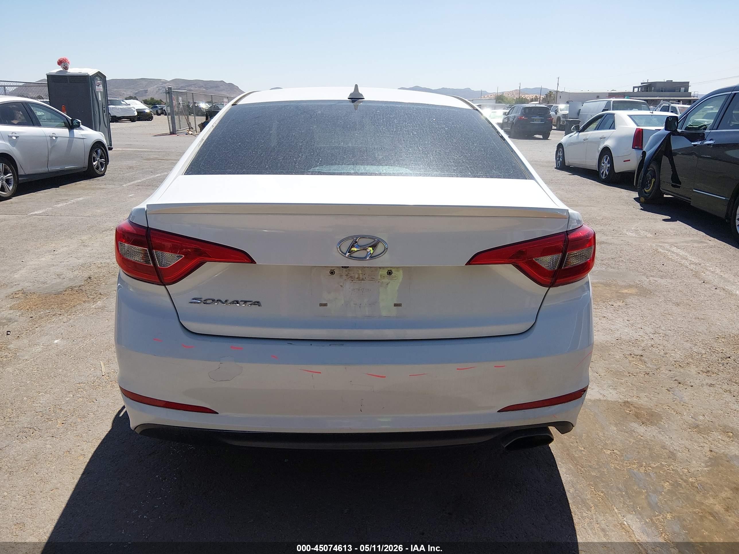 2016 Hyundai Sonata Se White vin: 5NPE24AF8GH267264
